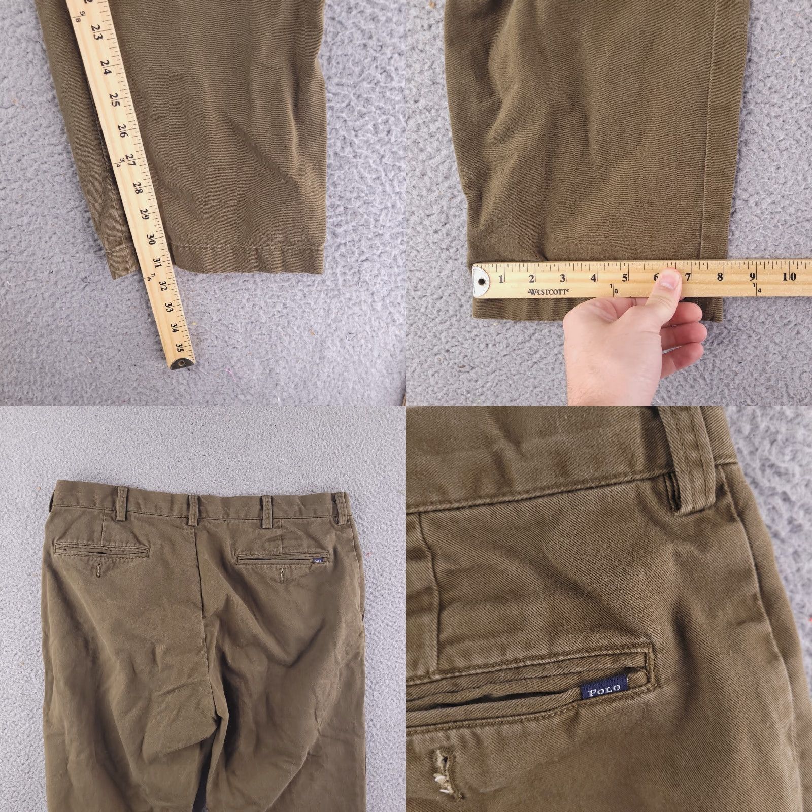 Polo Ralph Lauren Polo Ralph Lauren Pants Mens 36x31 Beige Cotton Straight Chino Casual Regular Fit Size US M / EU 48-50 / 2 - 8 Thumbnail