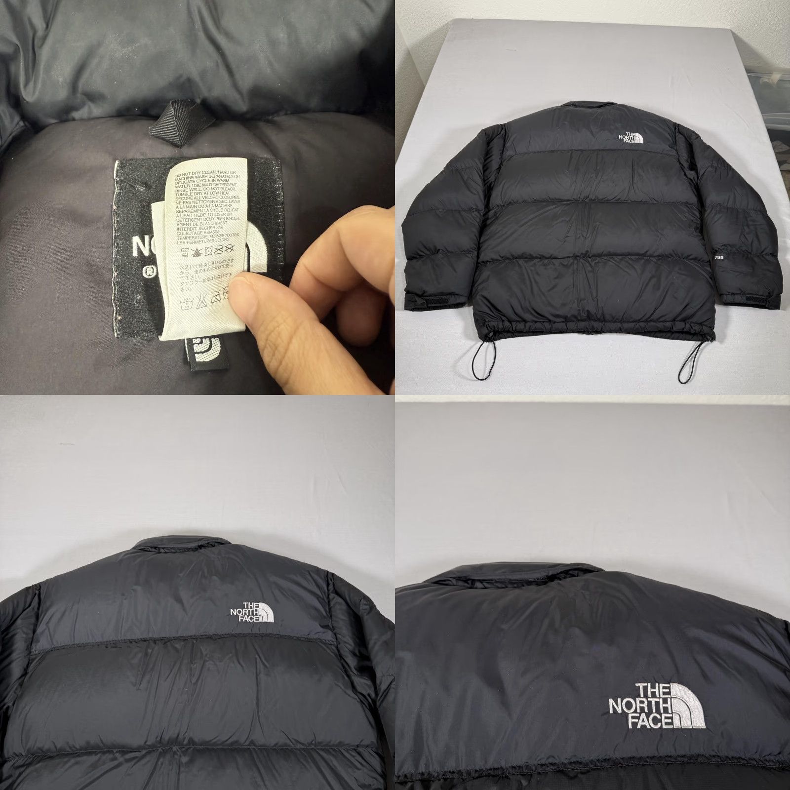 The North Face VINTAGE The North Face Nuptse 700 Down Puffer Jacket Mens XL Black Zip Full Zip Stand-Up Collar Quilted Pockets Outdoor Hiking Winter Casual Size US XL / EU 56 / 4 - 9 Thumbnail