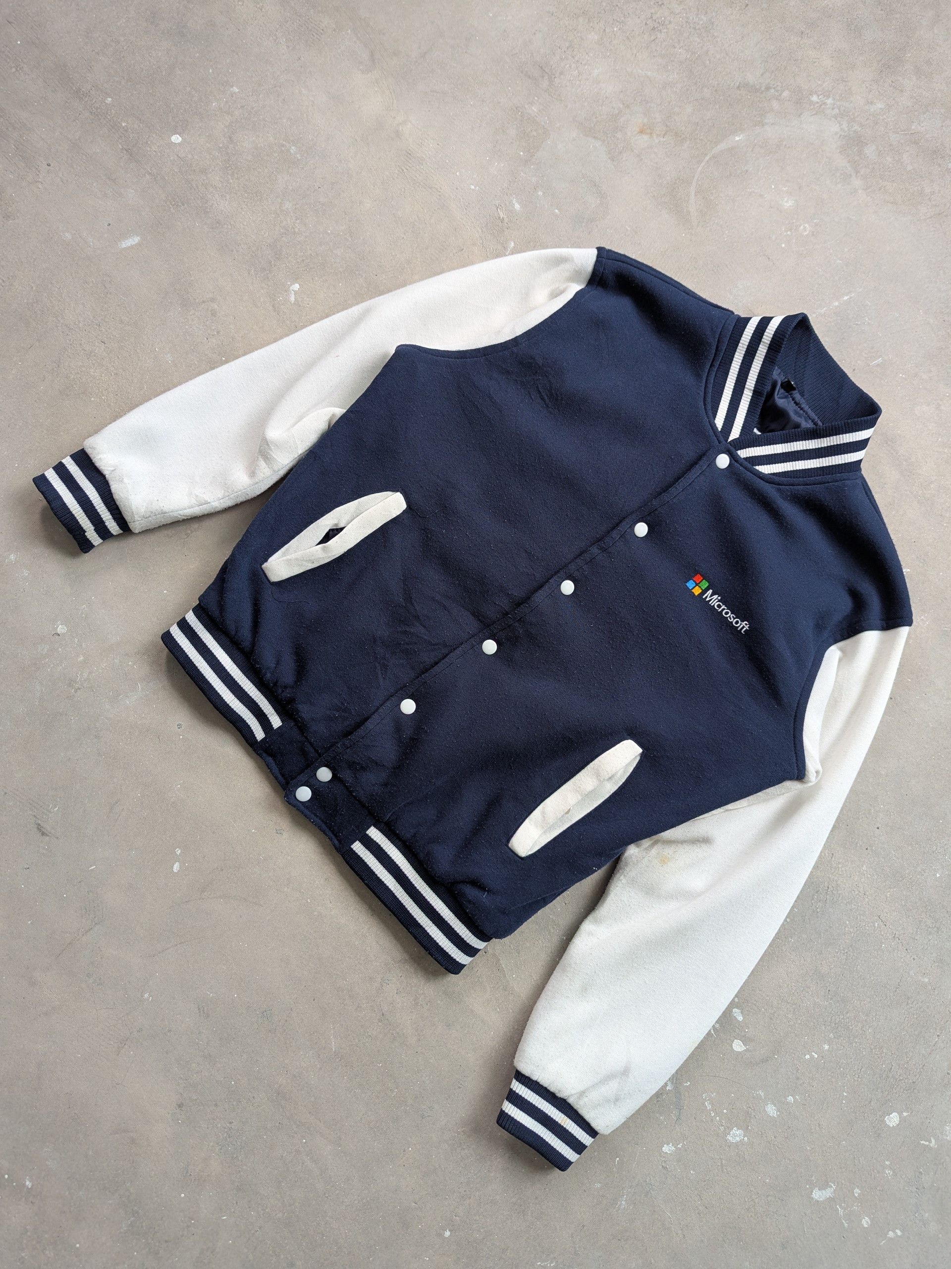 Microsoft Vintage Microsoft Varsity Jacket APAC Size US M / EU 48-50 / 2 - 2 Thumbnail