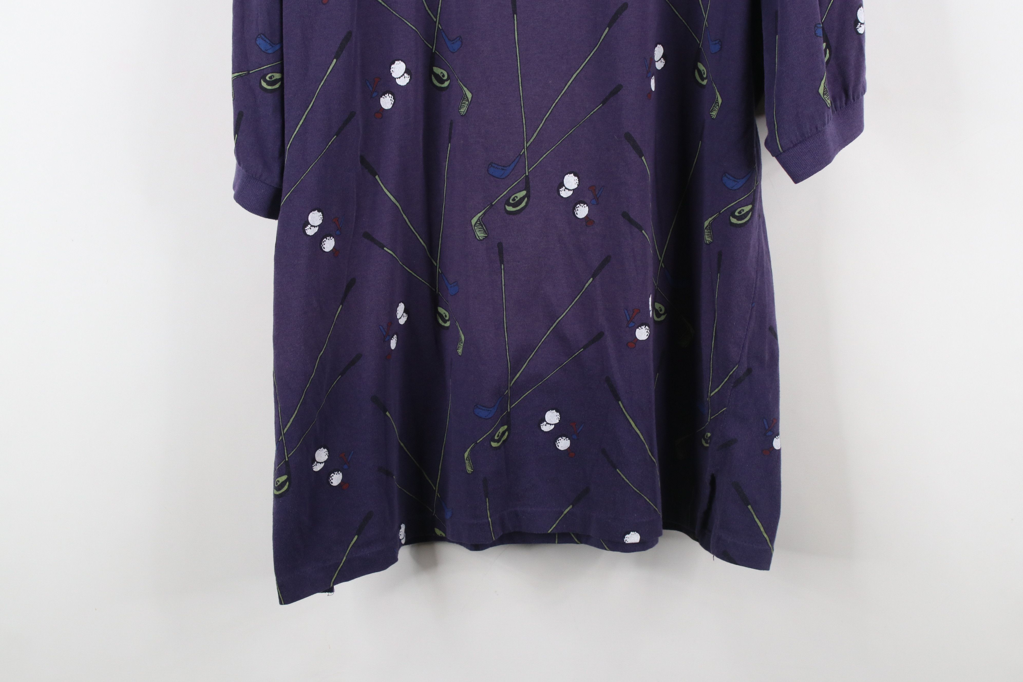 Vintage Vintage 90s Streetwear All Over Print Collared Polo Shirt Size US L / EU 52-54 / 3 - 14 Thumbnail
