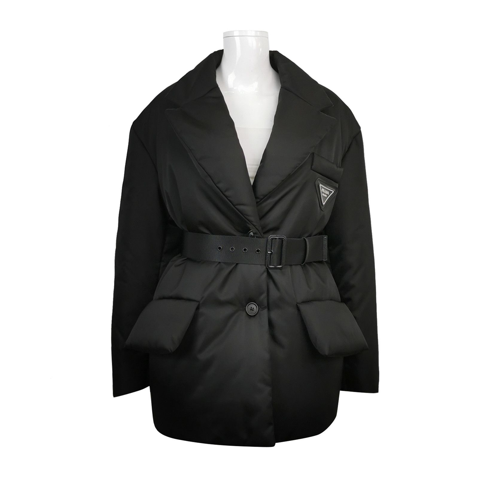 Prada Prada Color Blocked Triangle Logo Down Jacket 0079 Size US M / EU 48-50 / 2 - 1 Thumbnail