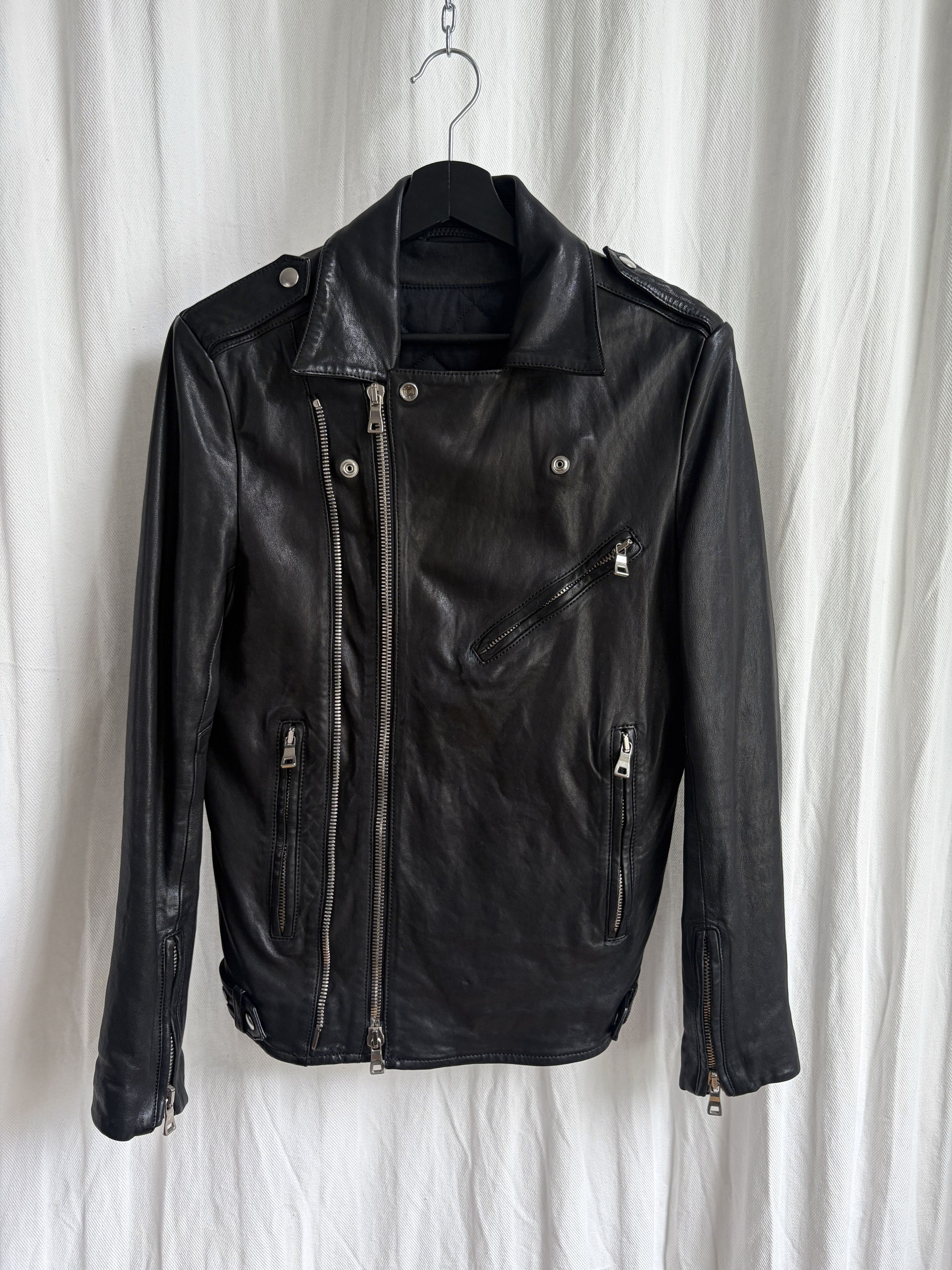Balmain Double-Zip Perfecto Biker Leather Jacket Size US S / EU 44-46 / 1 - 7 Thumbnail