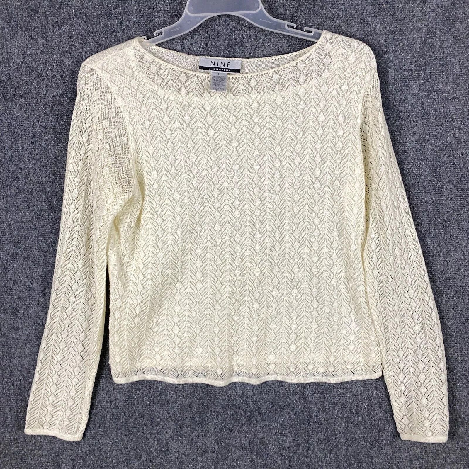 Other Nine & Company Sweater Women's Large Pullover Ramie Blend Size L / US 10 / IT 46 - 1 Thumbnail
