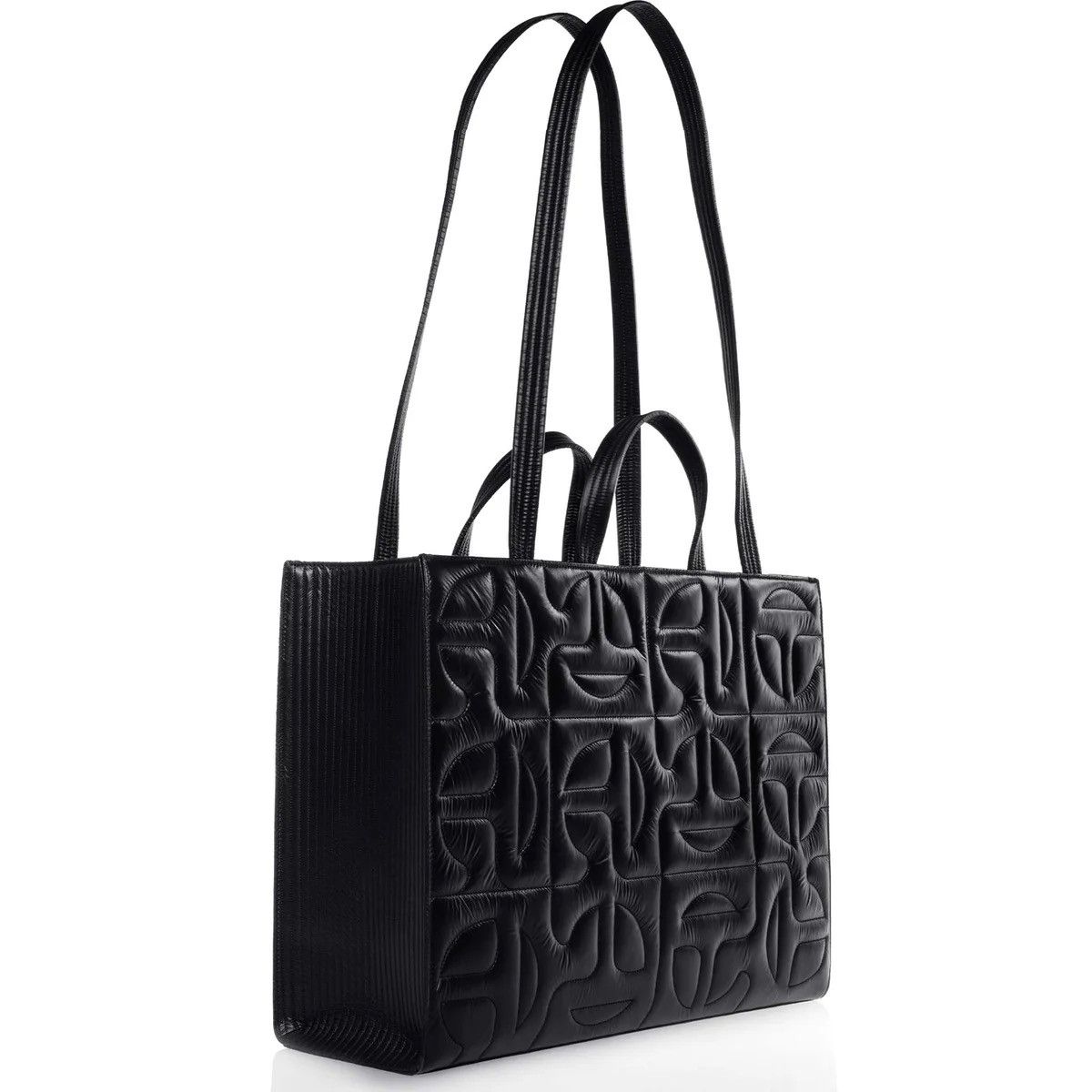 Moose Knuckles × Telfar LARGE QUILTED SHOPPER (BLACK) Size ONE SIZE - 3 Thumbnail