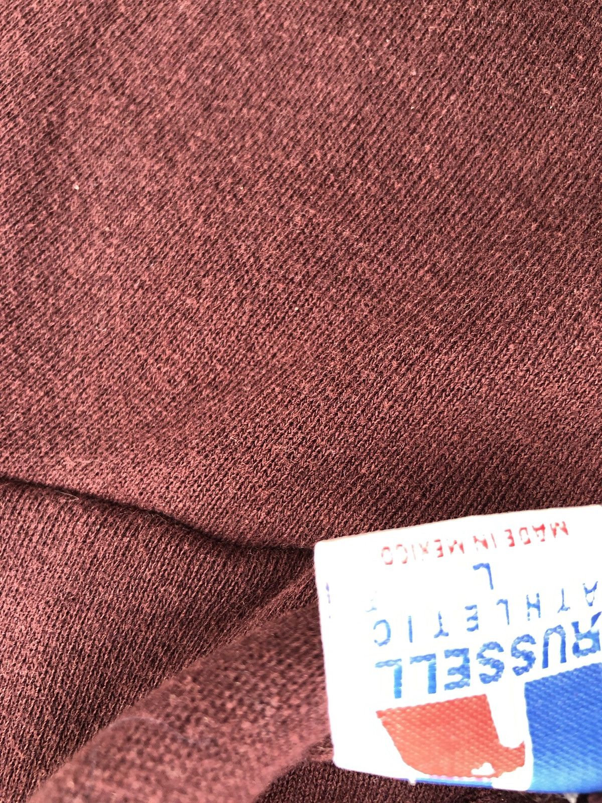 Russell Athletic × Vintage Vintage Russell Athletic Maroon Hoodie Size US L / EU 52-54 / 3 - 3 Thumbnail