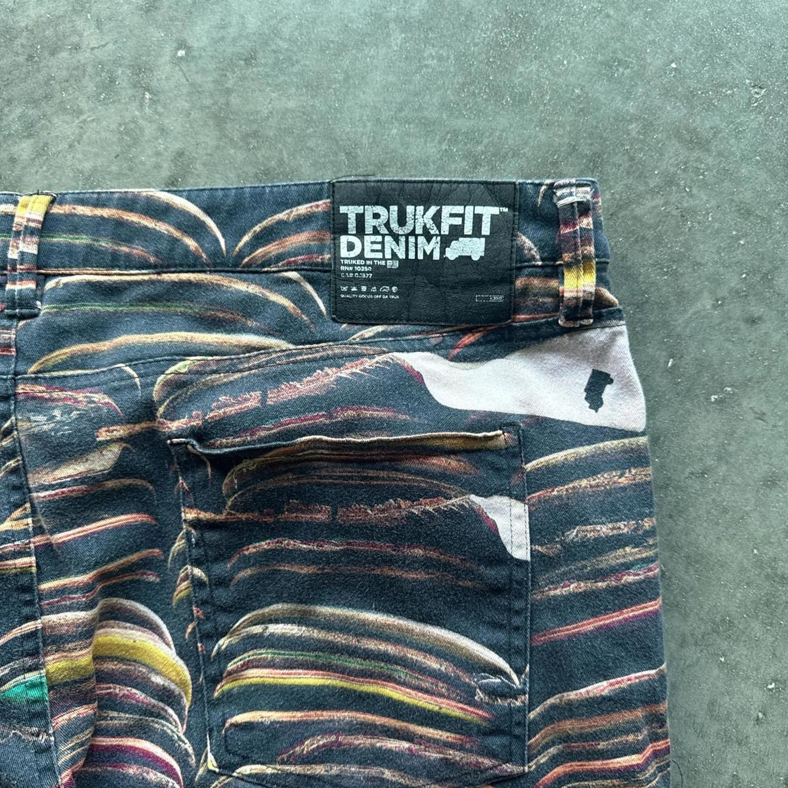 Other Trukfit Lil Wayne Skateboarders All Over Print Denim Jeans Size US 40 / EU 56 - 5 Thumbnail