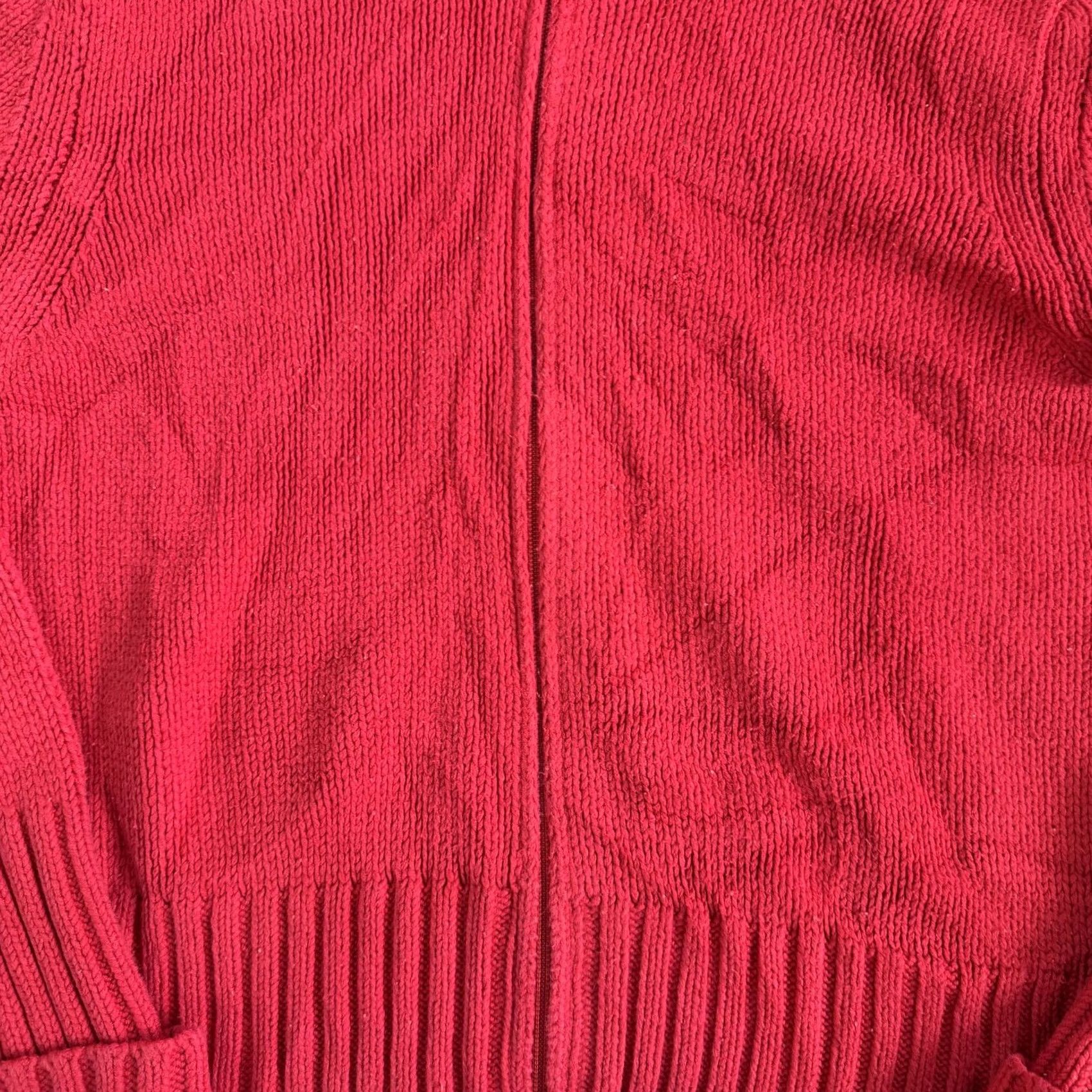 Worthington Vintage Worthington Essentials Cardigan Sweater Womens Large Red Full Zip Knit Size L / US 10 / IT 46 - 2 Thumbnail