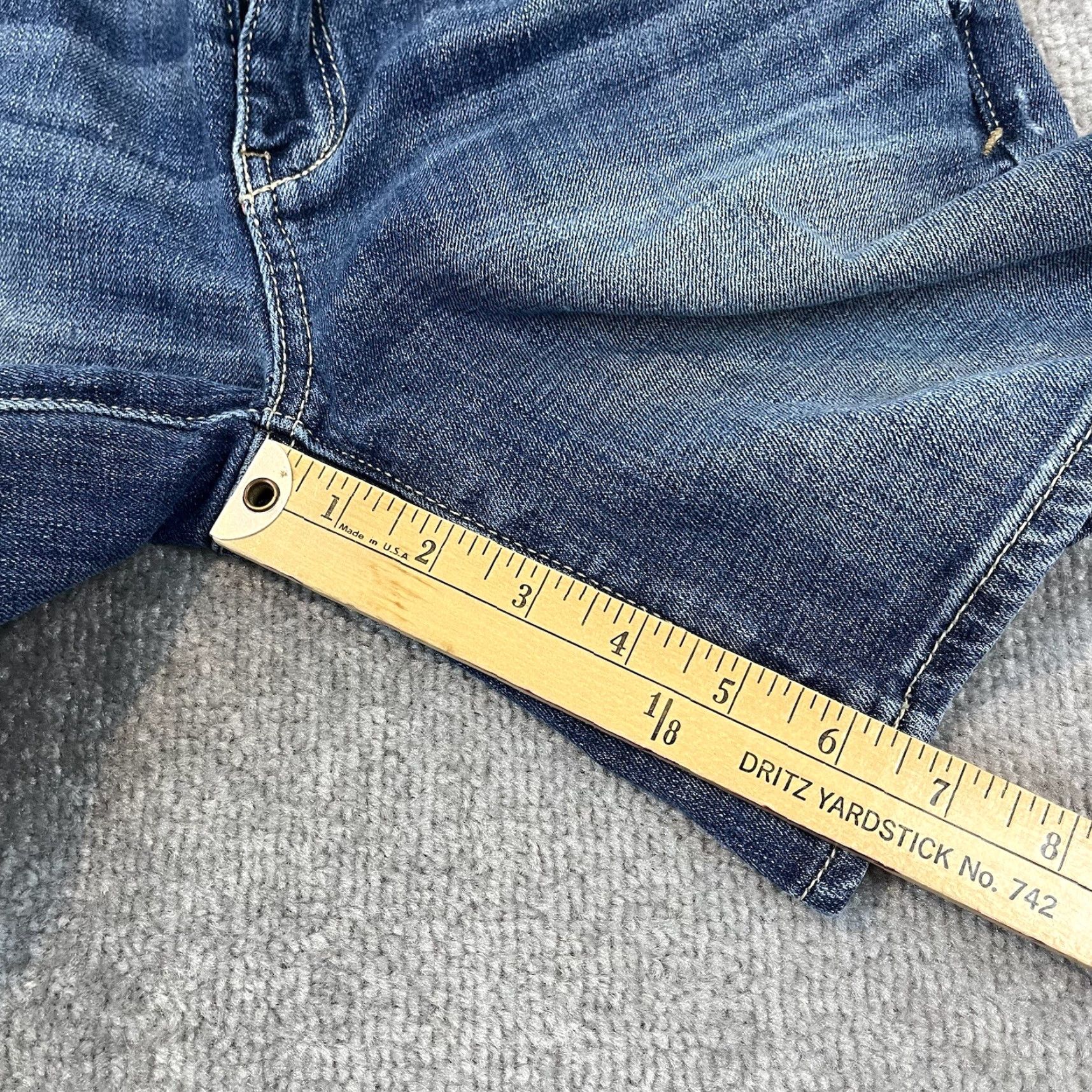 Vintage Pilcro & The Letterpress Shorts Womens Size 26 Denim 30x6.5 STET Fit Jean Blue Regular Mid Rise Button Zipper 5-Pocket Size 26" / US 2 / IT 38 - 6 Thumbnail