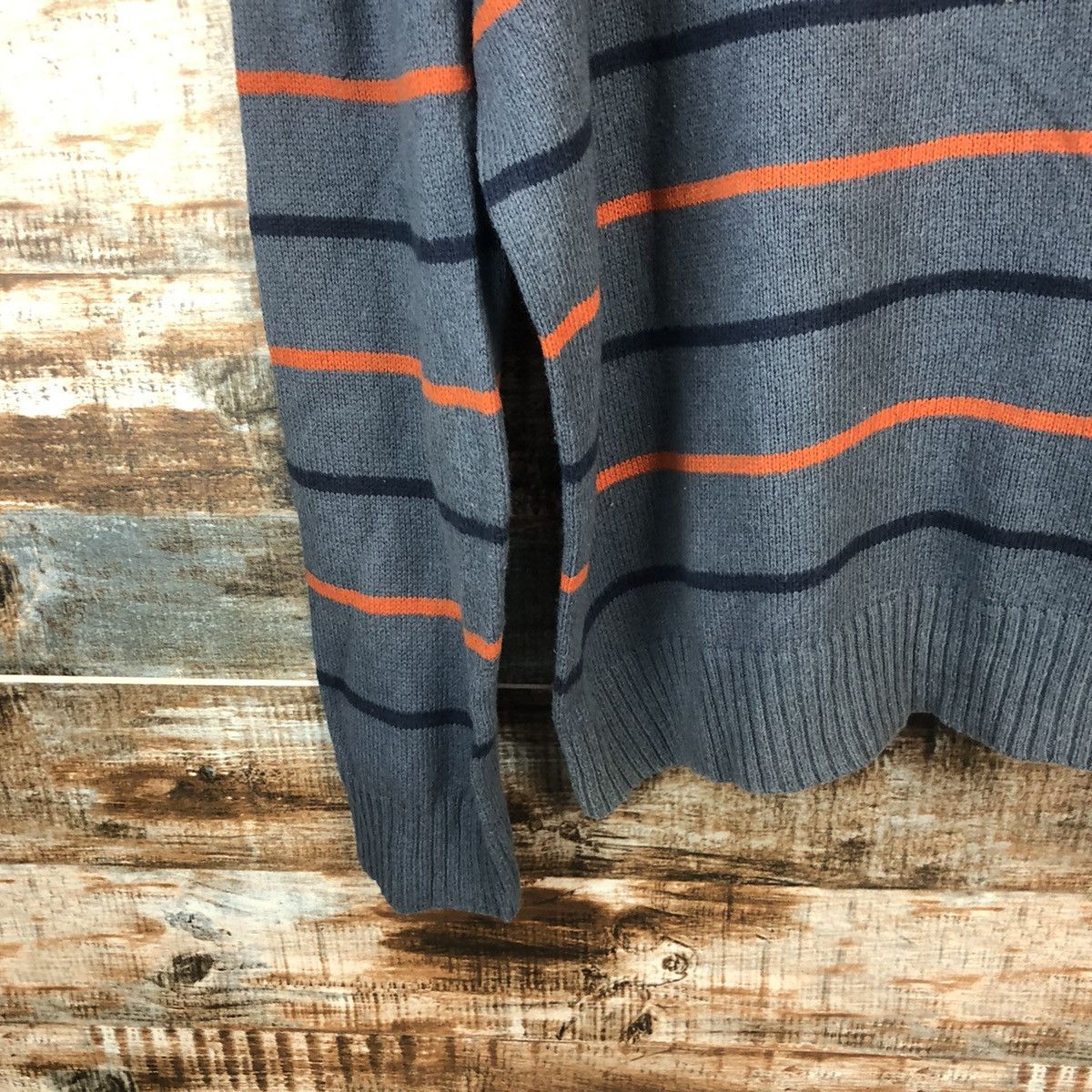 Gap × Homespun Knitwear Gap Grey Stripe Knitwear #A1986 Size US L / EU 52-54 / 3 - 7 Thumbnail