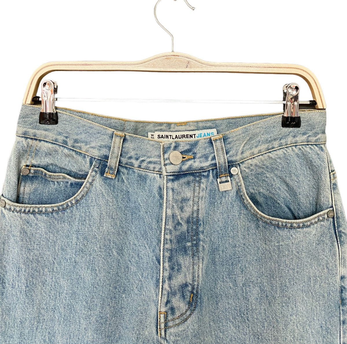 Designer × Vintage × Yves Saint Laurent Vintage Brand Yves Saint Lauren Denim 1990s Size US 30 / EU 46 - 4 Thumbnail