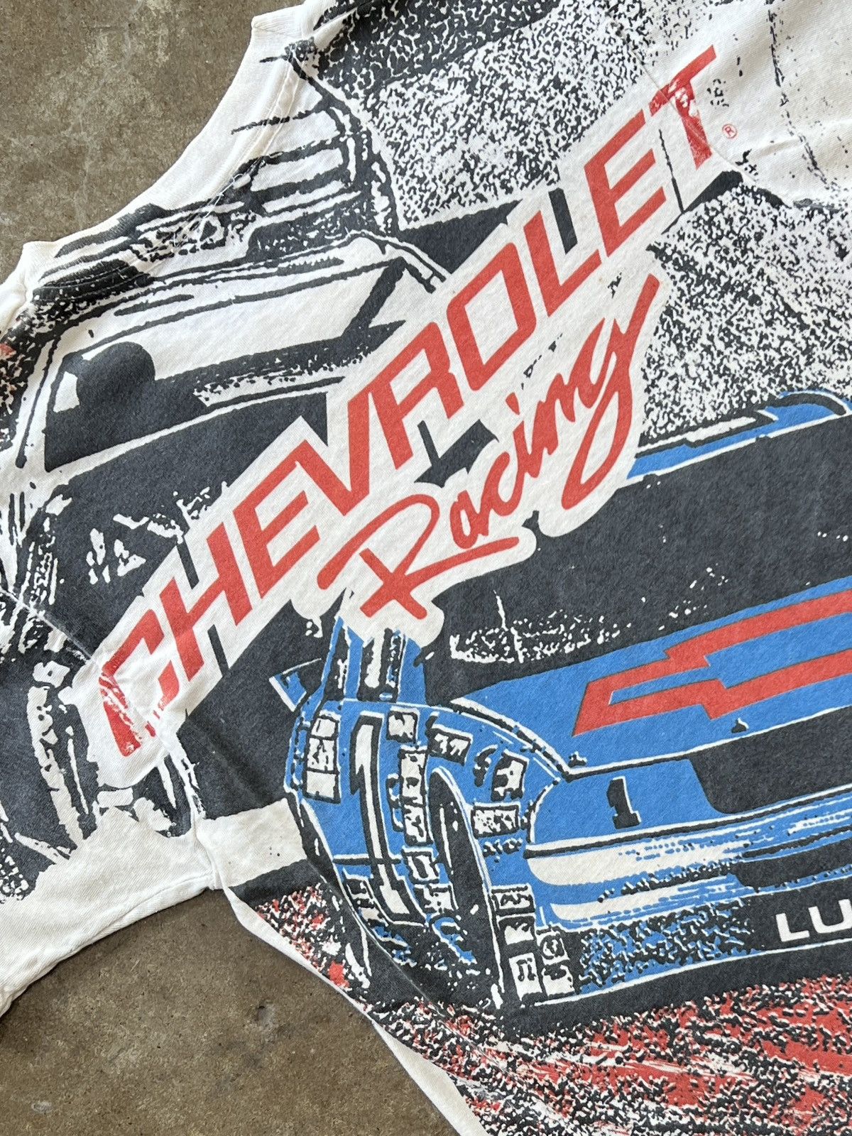 NASCAR Vintage 90s AOP Chevrolet Chevy Racing Tee Medium Size US M / EU 48-50 / 2 - 4 Thumbnail