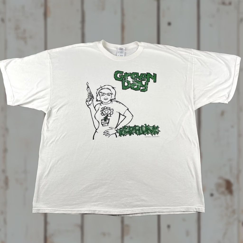 Gildan VINTAGE Green Day Kerplunk 1992 Gildan Heavy Cotton 2XL Shirt Mens Size US XXL / EU 58 / 5 - 1 Thumbnail