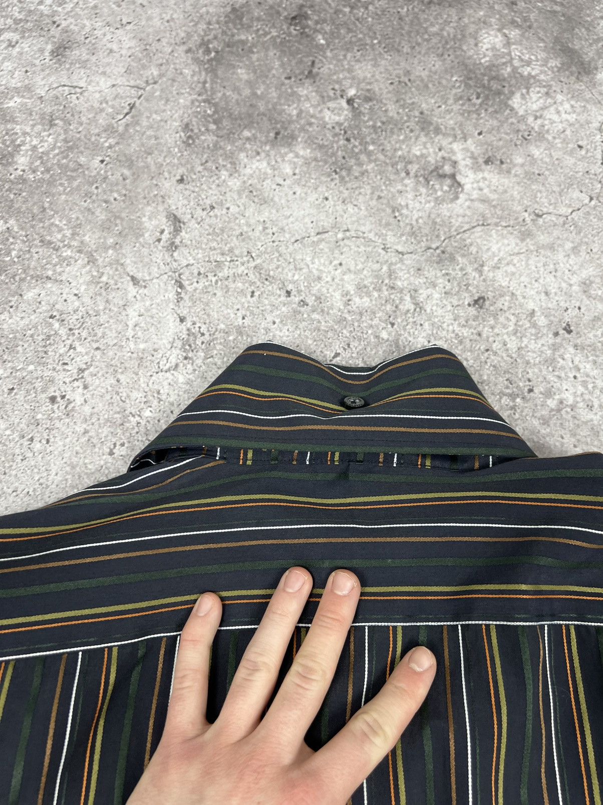 Dolce & Gabbana Vintage Dolce & Gabbana Striped Button Up Shirt Long Sleeve Size US XL / EU 56 / 4 - 22 Thumbnail