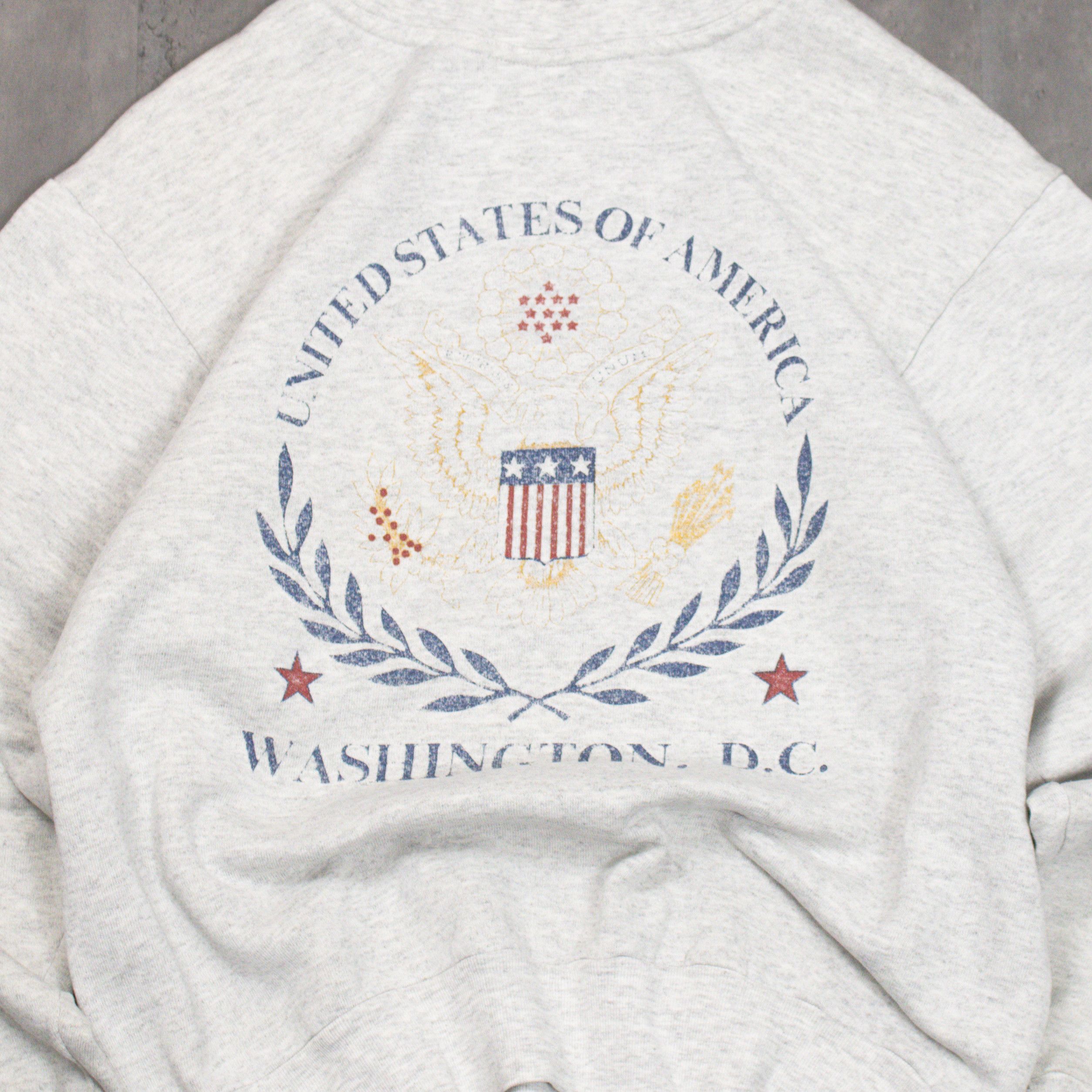 Vintage Vintage 90's USA Washington Heather Grey Crewneck Sweater Size US M / EU 48-50 / 2 - 3 Thumbnail