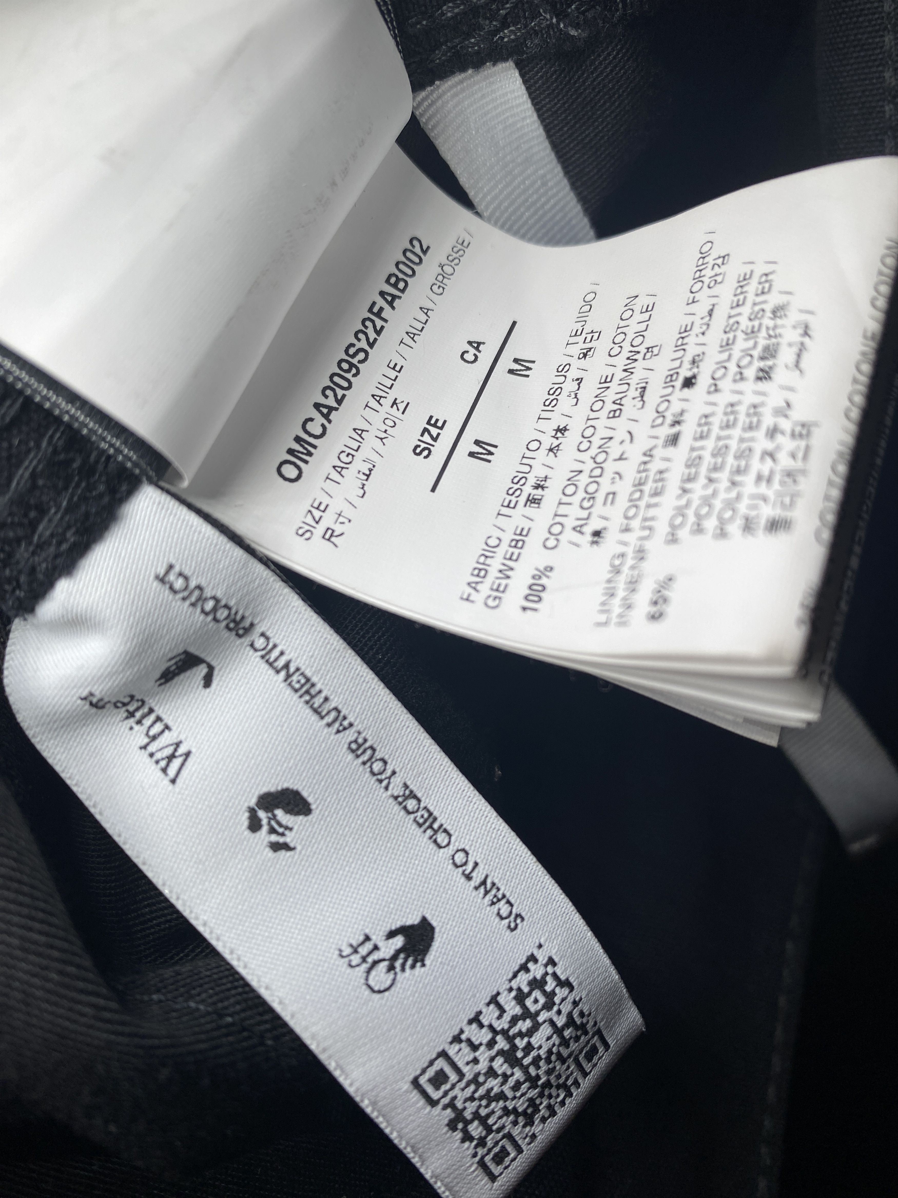 Off-White Off White Logo Carpenter Jeans Black Size US 27 - 5 Thumbnail