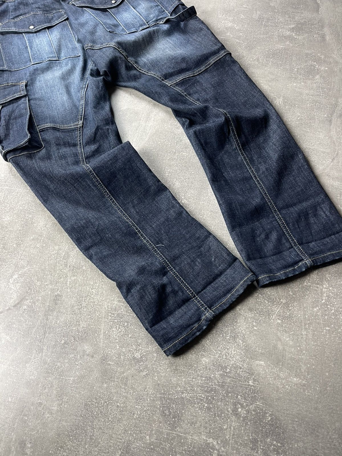 Japanese Brand × PPFM PPFM Archive Slim Japanese Cargo Y2K Biker Jeans Size US 30 / EU 46 - 9 Thumbnail