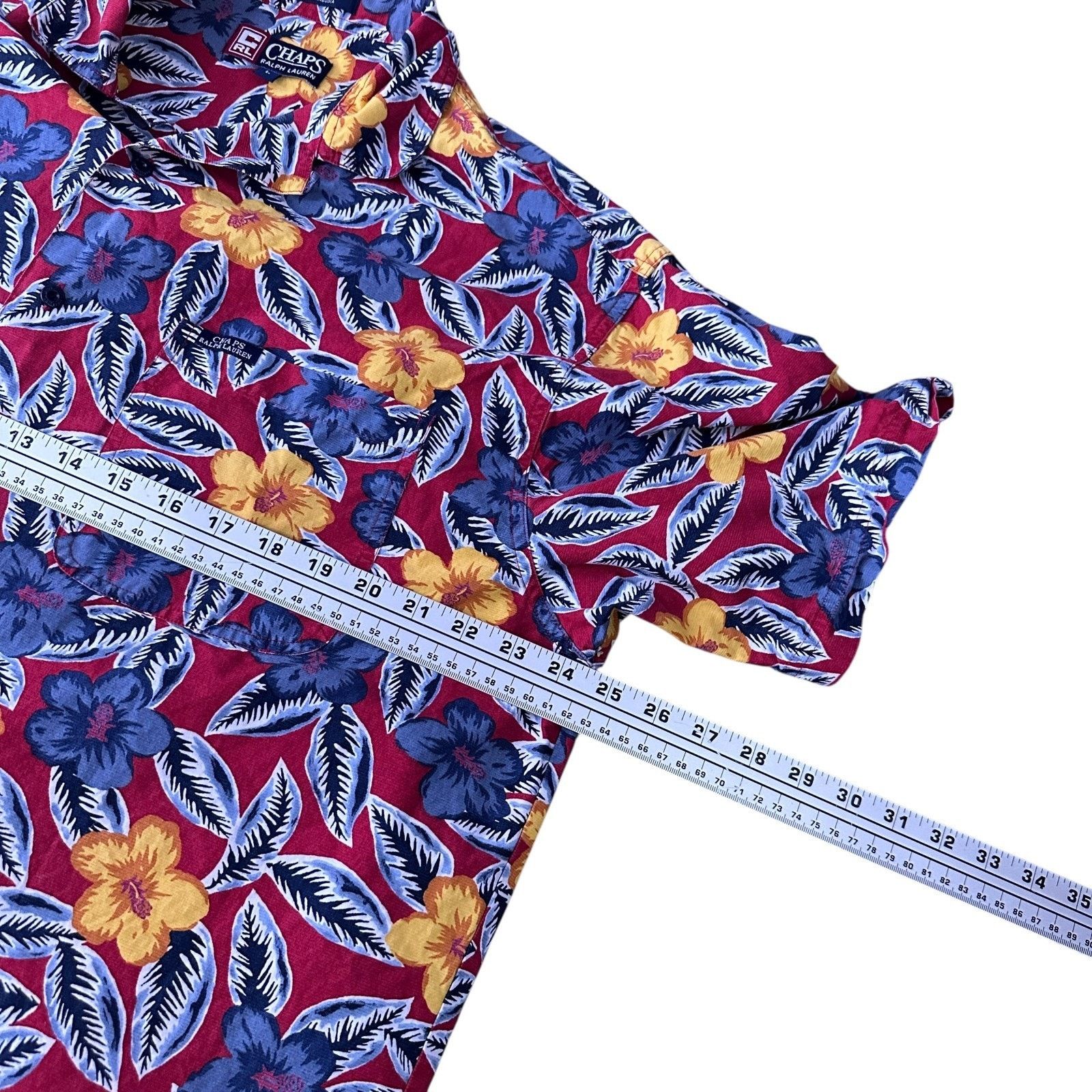 Chaps Ralph Lauren Vintage Chaps Ralph Lauren Hawaiian Shirt Men L Multi Floral Size US L / EU 52-54 / 3 - 8 Thumbnail