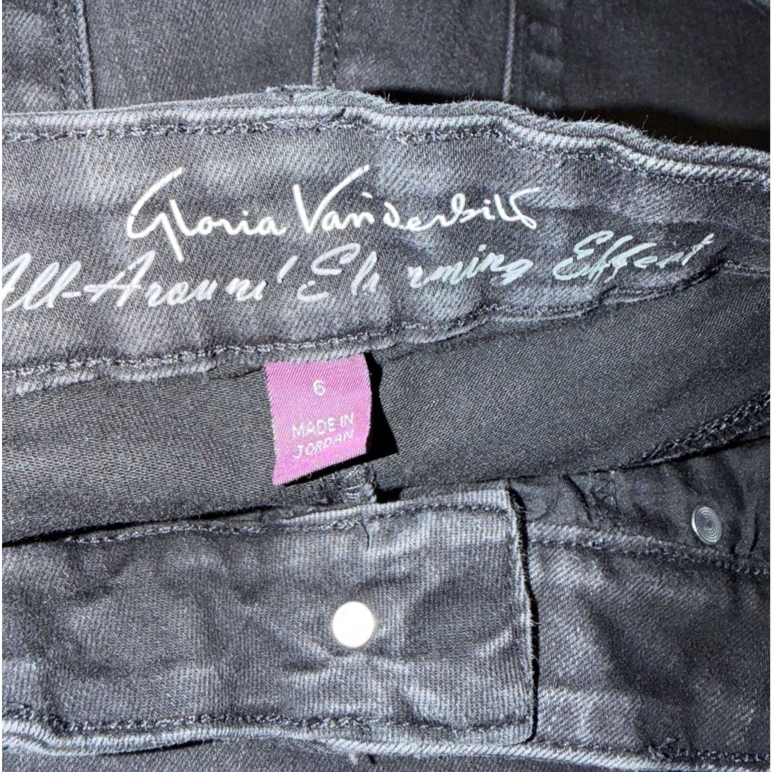 Gloria Vanderbilt Gloria Vanderbilt Black All Around Slimming Skinny Denim Jea Size 28" / US 6 / IT 42 - 4 Thumbnail