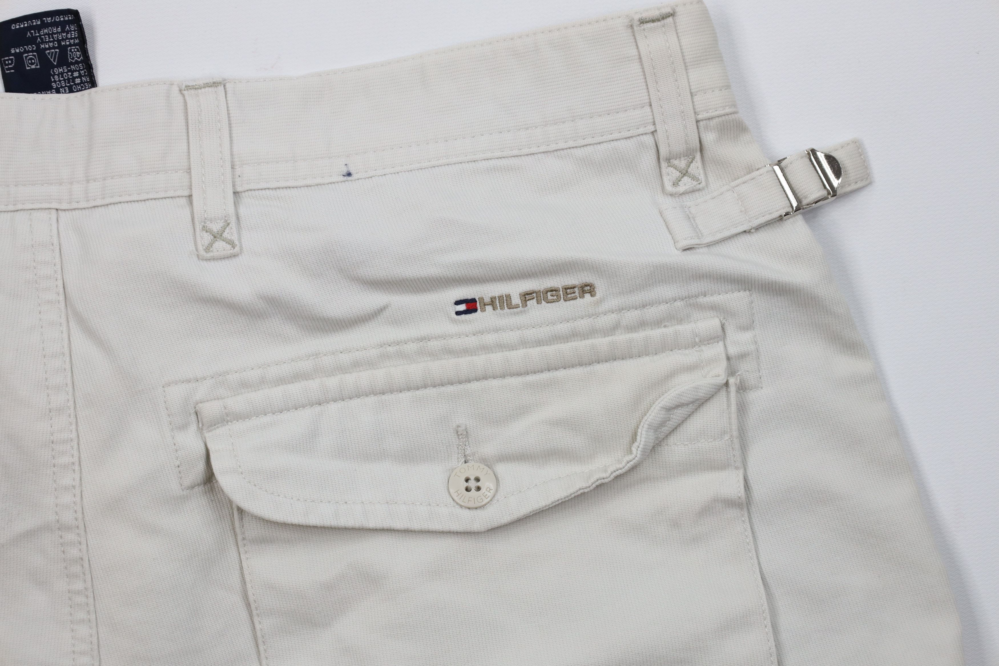 Tommy Hilfiger Vintage Y2K 2004 Tommy Hilfiger Ribbed Surplus Cargo Shorts Size US 34 / EU 50 - 11 Thumbnail