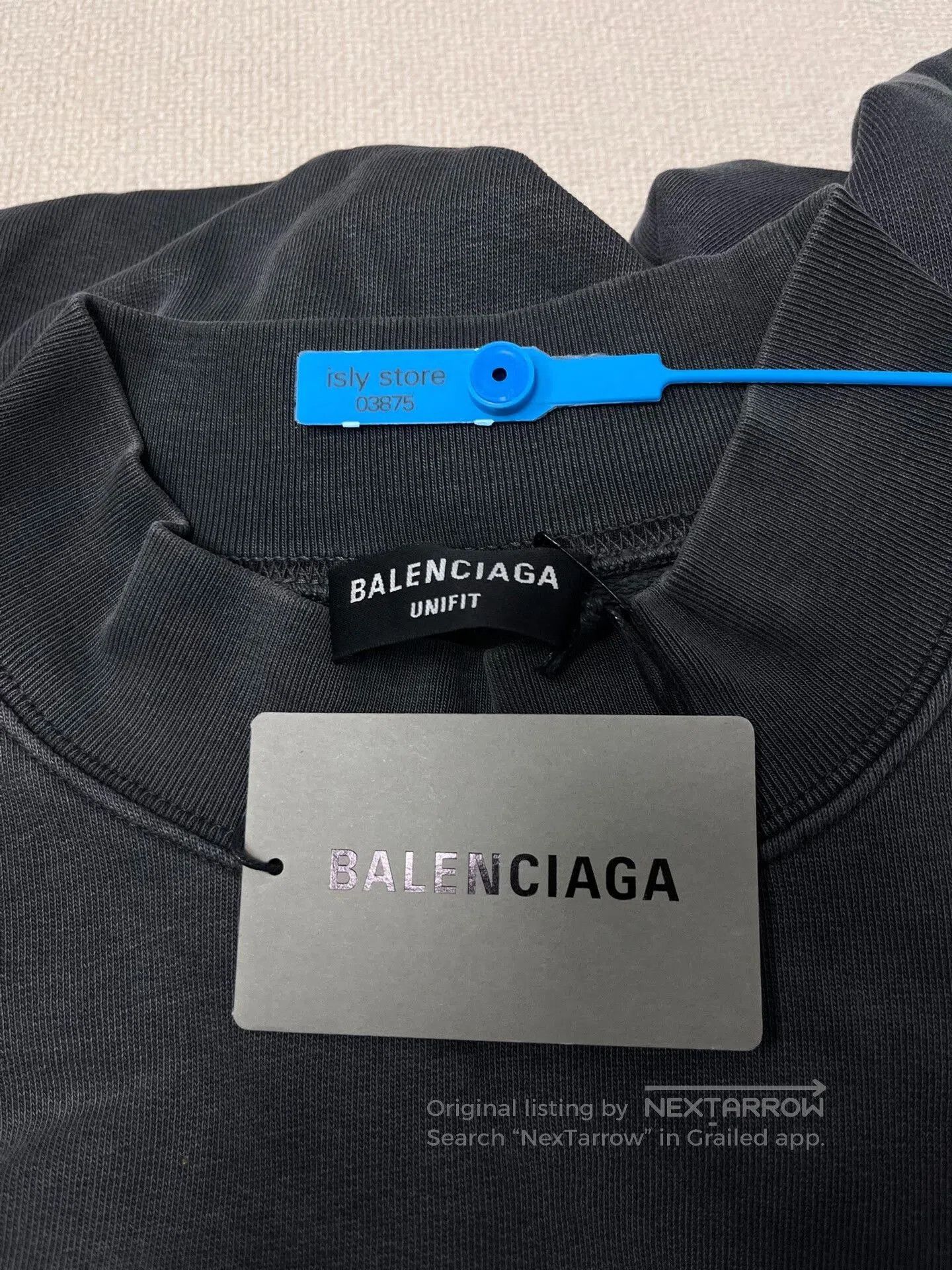 Balenciaga Balenciaga Gray Eco Logo Long Sleeve Sweatshirt. Size US XS / EU 42 / 0 - 5 Thumbnail