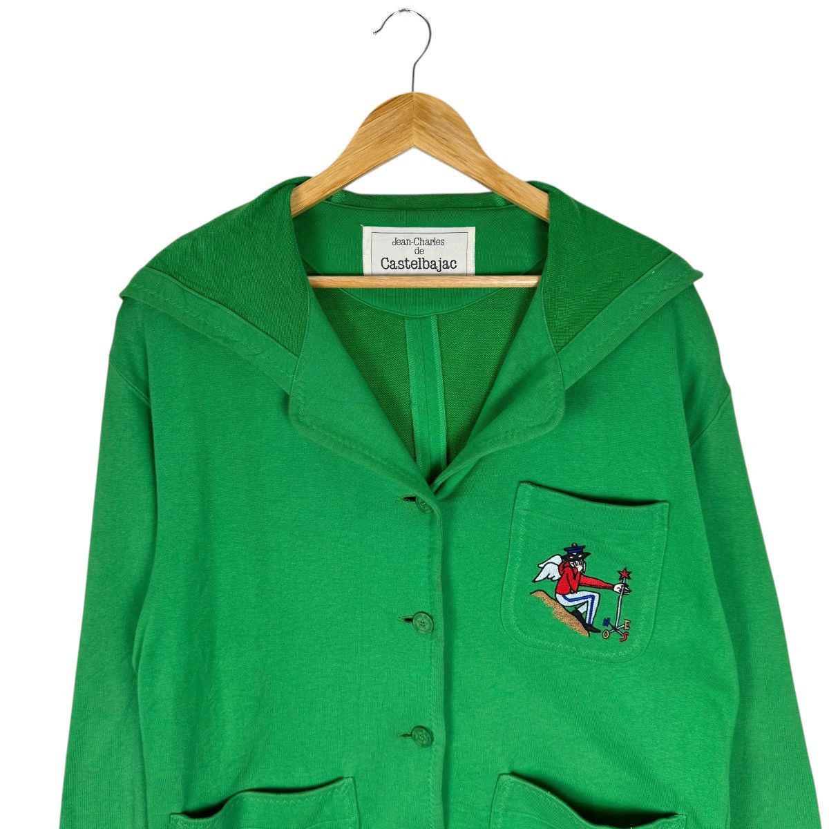 Jean Charles De Castelbajac 🌟JC CASTELBAJAC HOODIE BUTTON CARDIGAN Size M / US 6-8 / IT 42-44 - 3 Thumbnail