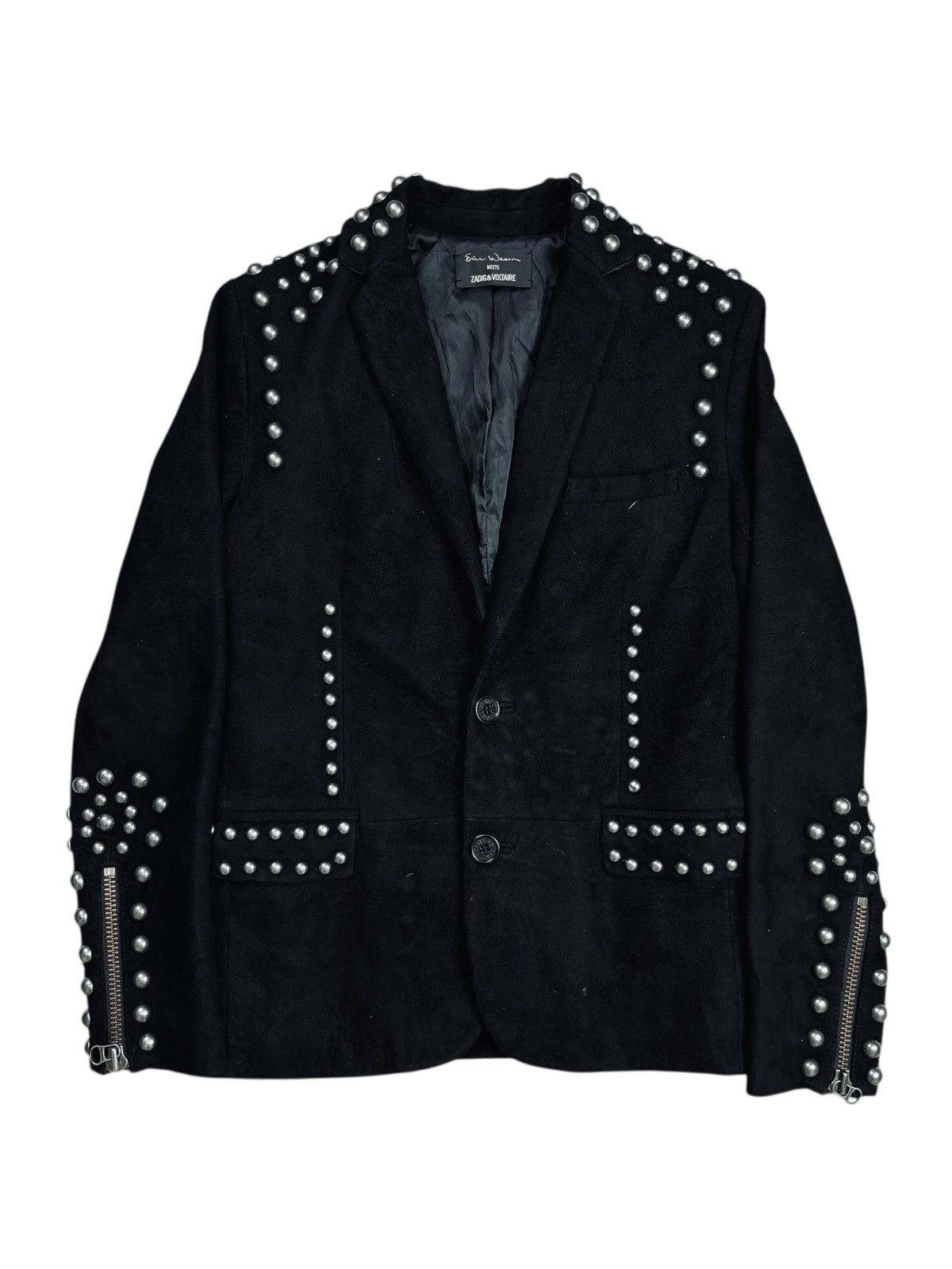 Zadig & Voltaire Archive Zadig Volatire - Studded Rockstar Leather Jacket Size US M / EU 48-50 / 2 - 4 Thumbnail