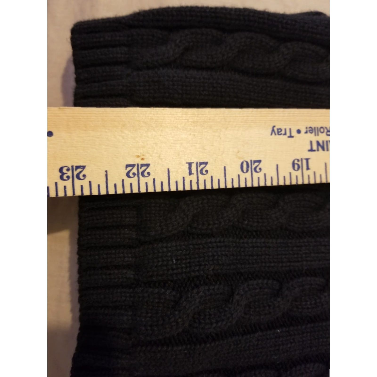 Vintage Womens L.L. Bean Jacket XL Black Full Zip Cotton Knit Regular Long Sleeve Winter Spring Fall Size XL / US 12-14 / IT 48-50 - 7 Thumbnail