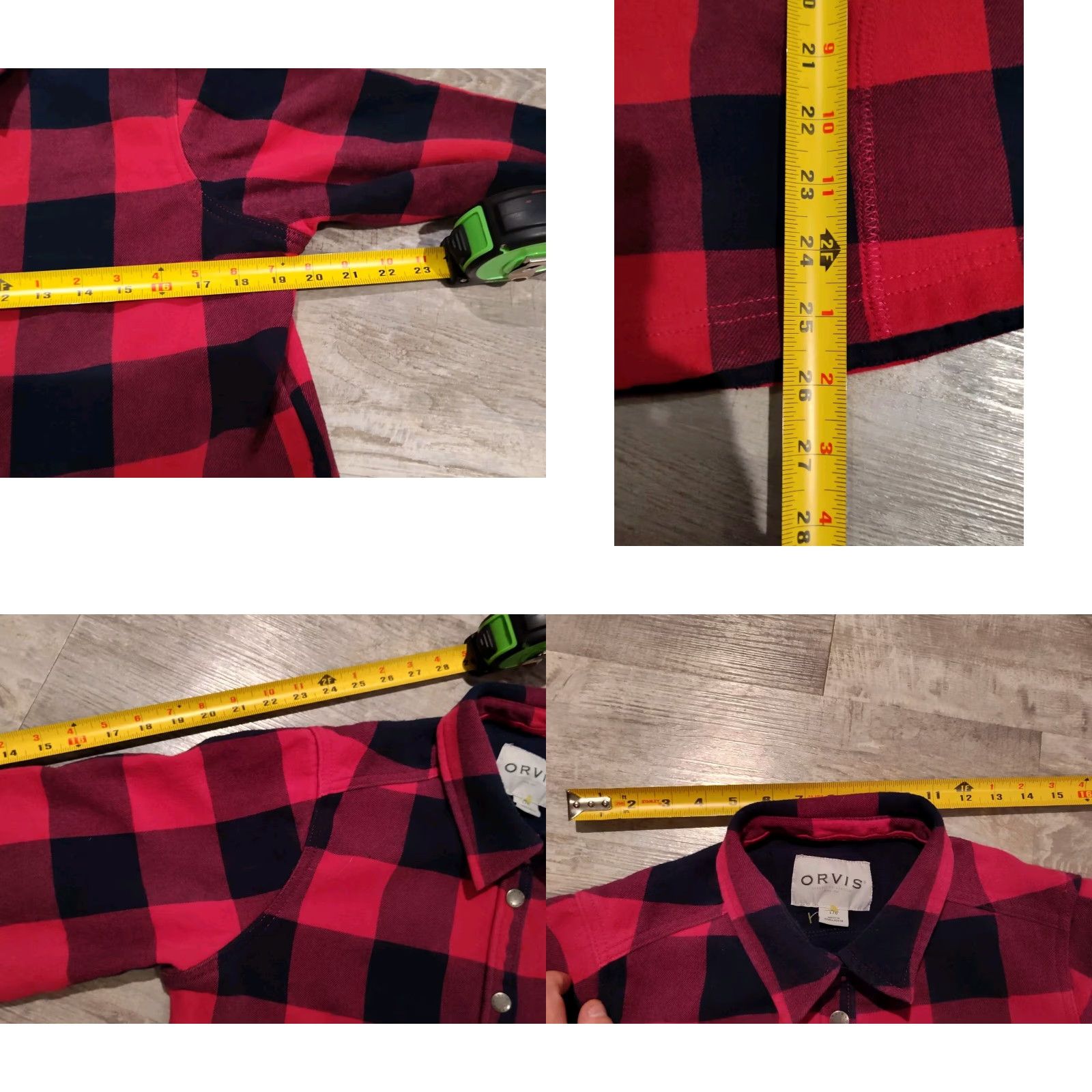 Orvis Orvis Women’s Large Plaid Flannel Shacket Lined Shirt Jacket Shacket Snap Front Size L / US 10 / IT 46 - 8 Thumbnail