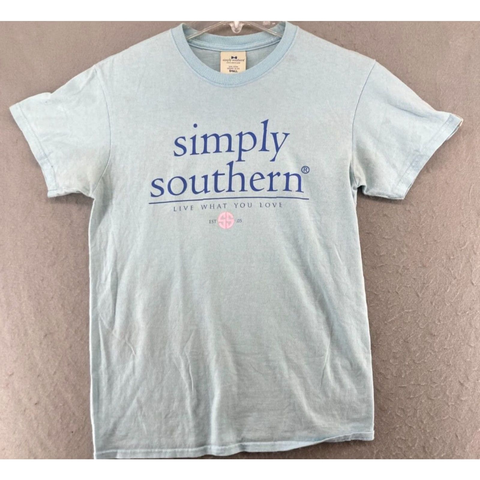 Vintage VINTAGE Simply Southern Women's T-Shirt Large Blue Casual Cotton Butterfly 90s Ladies Size L / US 10 / IT 46 - 2 Thumbnail