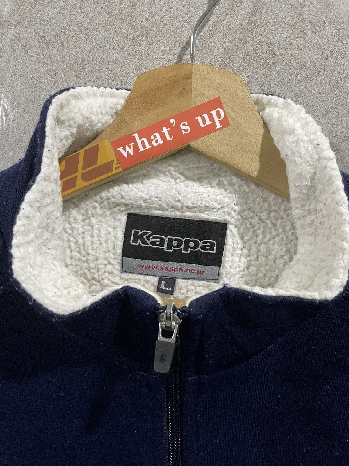 Kappa × Vintage Vtg Kappa Sweater Zip Up Fleece Inside Size US M / EU 48-50 / 2 - 5 Thumbnail
