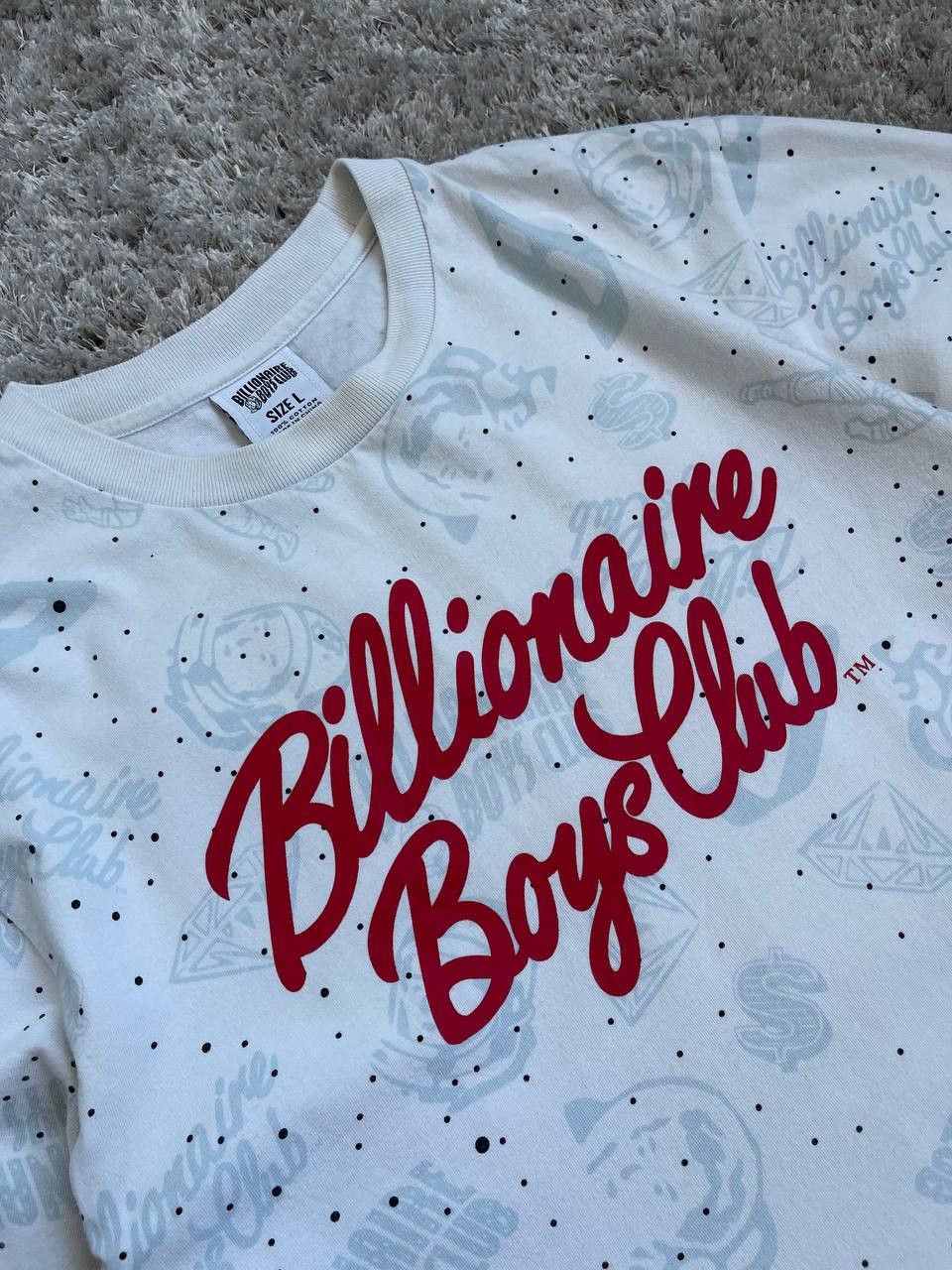 Billionaire Boys Club × Vintage BILLIONAIRE BOYS CLUB MONOGRAM LOGO TEE Size US L / EU 52-54 / 3 - 5 Thumbnail