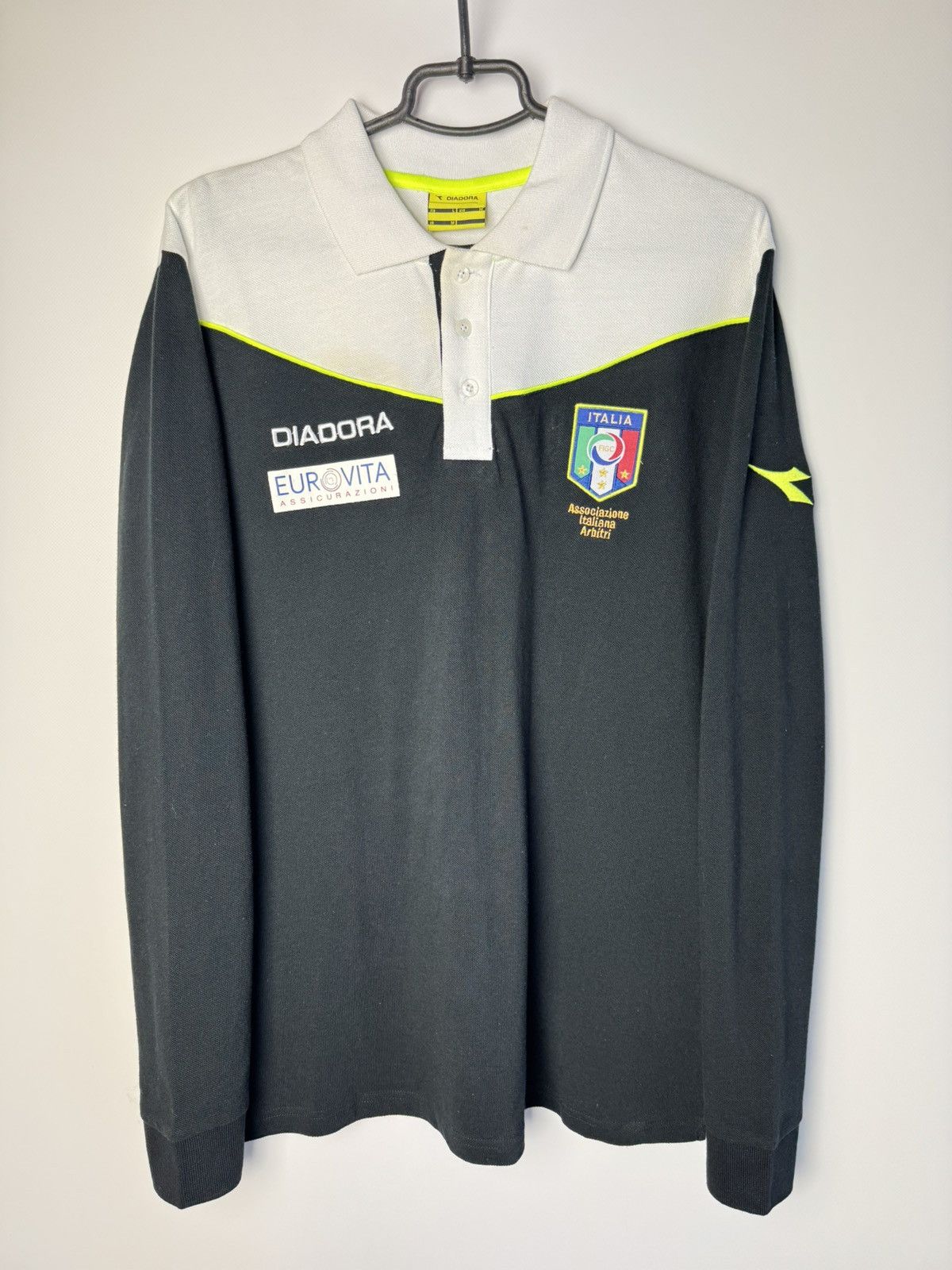 Diadora Italy Referee Football Shirt Soccer Long Sleeve Diadora Size US M / EU 48-50 / 2 - 1 Thumbnail