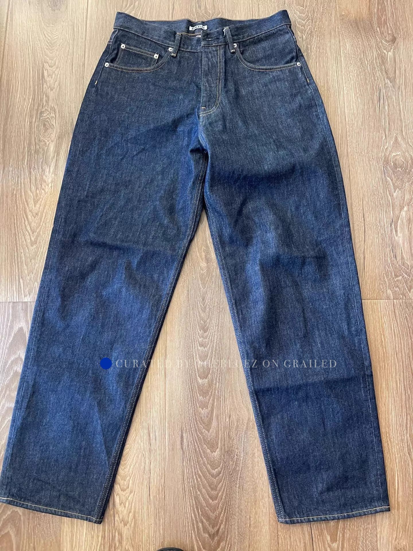 Auralee Hard Twist Rope Dyed Washed Jeans Size US 32 / EU 48 - 1 Thumbnail