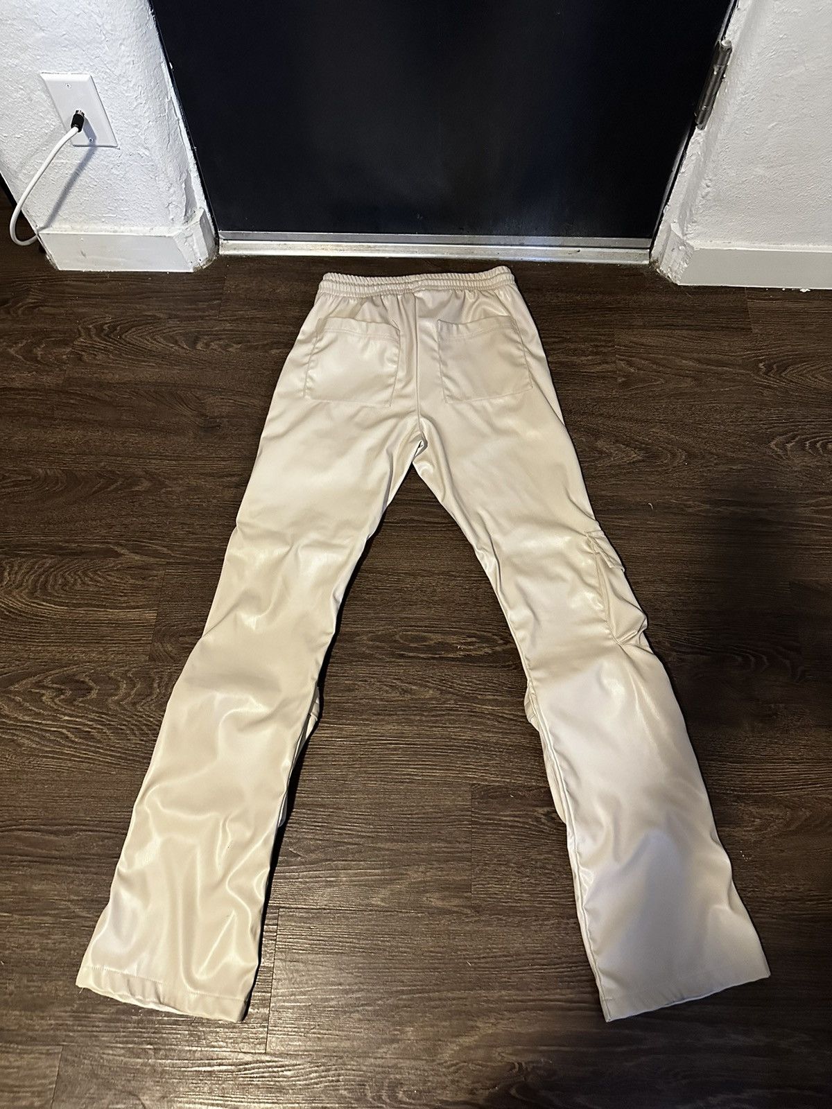 Other White Cream Leather Pants Size US 28 / EU 44 - 2 Thumbnail