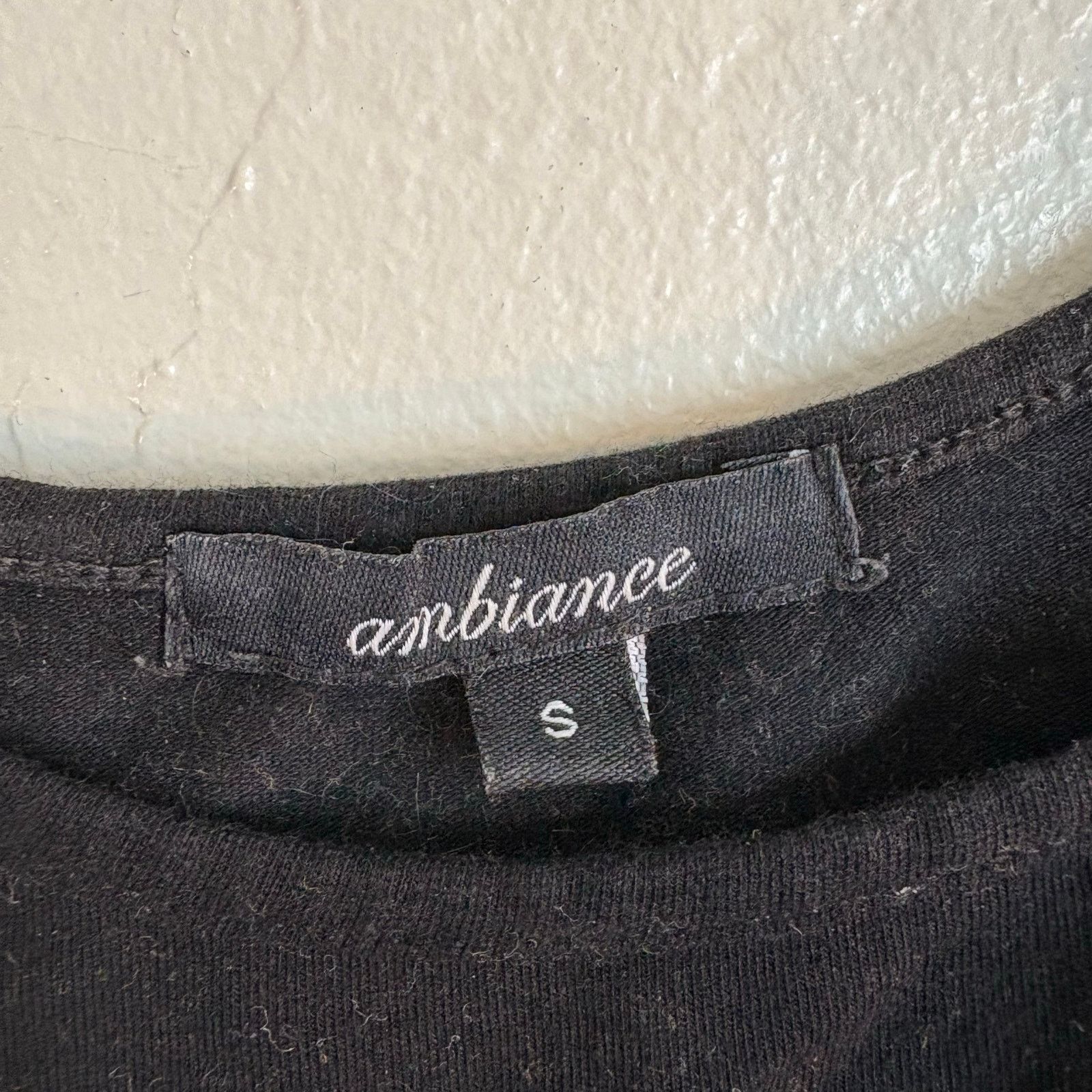 Other Ambiance Black Crop Top Tank Top Women's Small Size S / US 4 / IT 40 - 2 Thumbnail