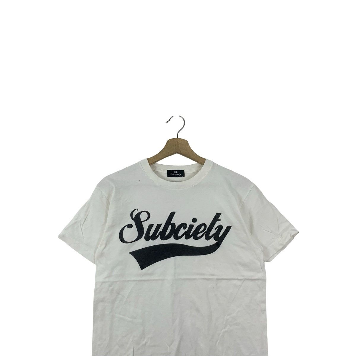 Other SUBCIETY Bold Script Logo Street Fashion Tee Shirt Top Size US S / EU 44-46 / 1 - 2 Thumbnail