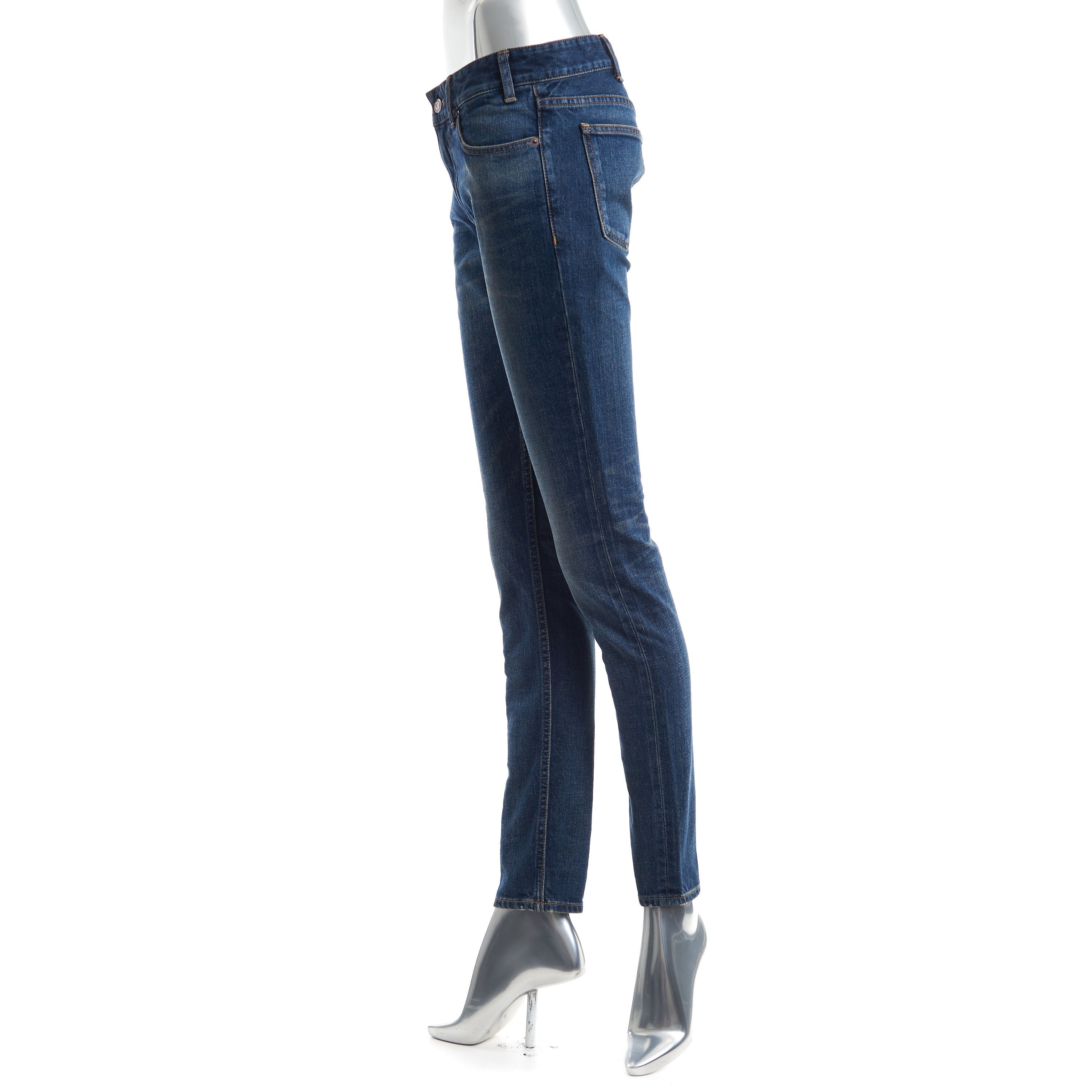 Celine Skinny Jeans In Dark Union Wash Denim Size 27" / US 4 / IT 40 - 3 Thumbnail