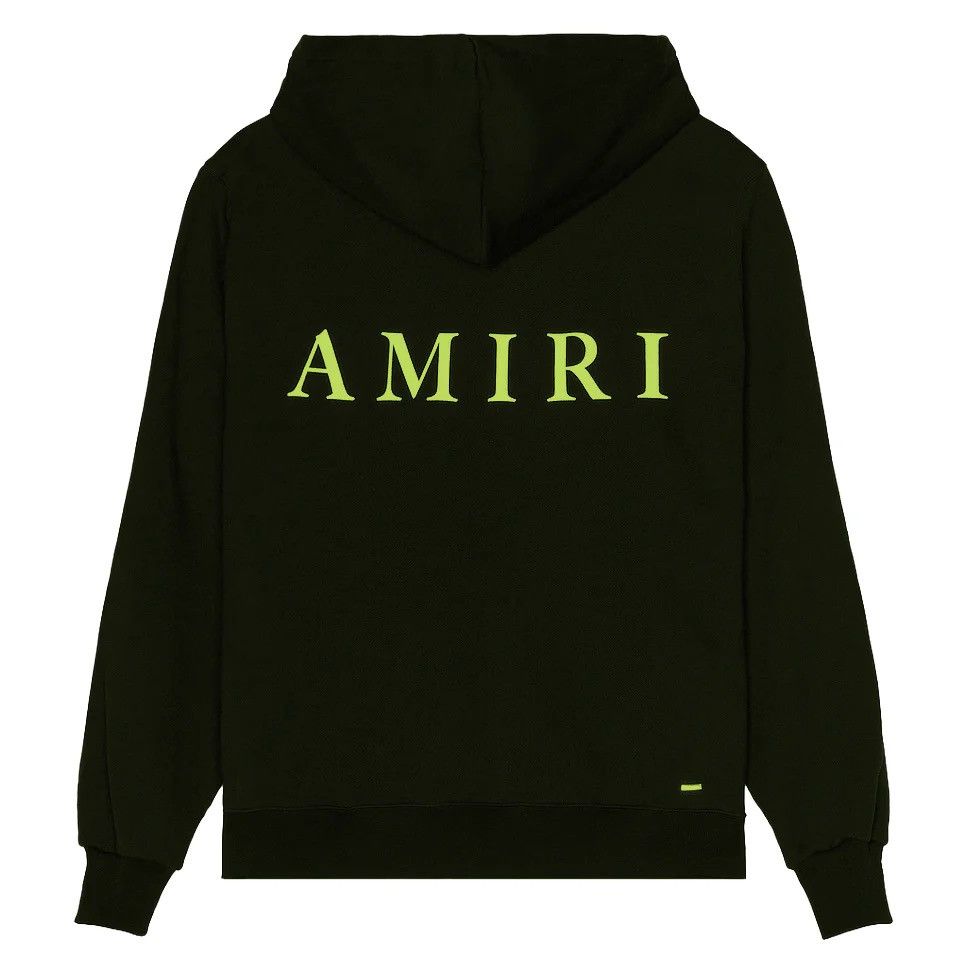 Amiri Amiri MA Logo Hoodie Black/Lime Size US S / EU 44-46 / 1 - 13 Thumbnail