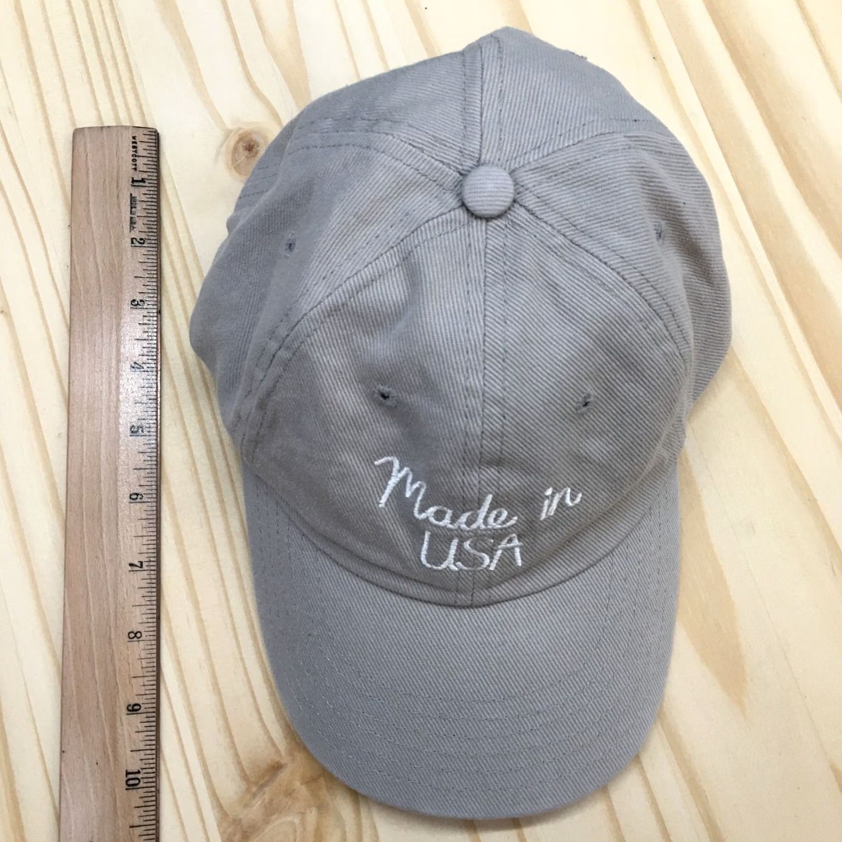 Vintage Love Your Melon Baseball Cap Gray One Size Adjustable Embroidered USA Logo Cap Size ONE SIZE - 3 Thumbnail