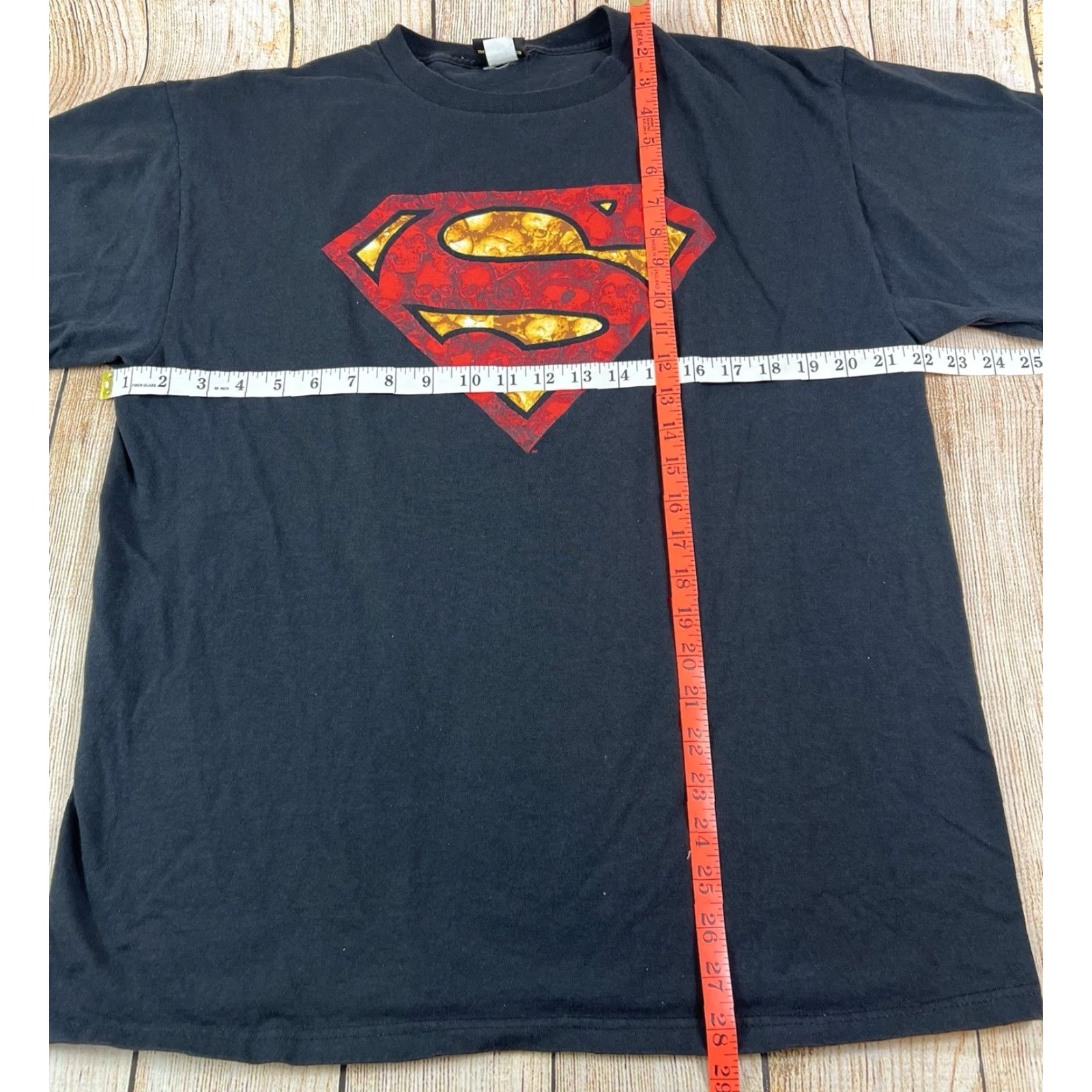 Vintage VINTAGE Warner Bros. Superman DC Comics Skull Logo Black T Shirt Size Large Man of Steel Short Sleeve Graphic Tee Mens Size US L / EU 52-54 / 3 - 6 Thumbnail
