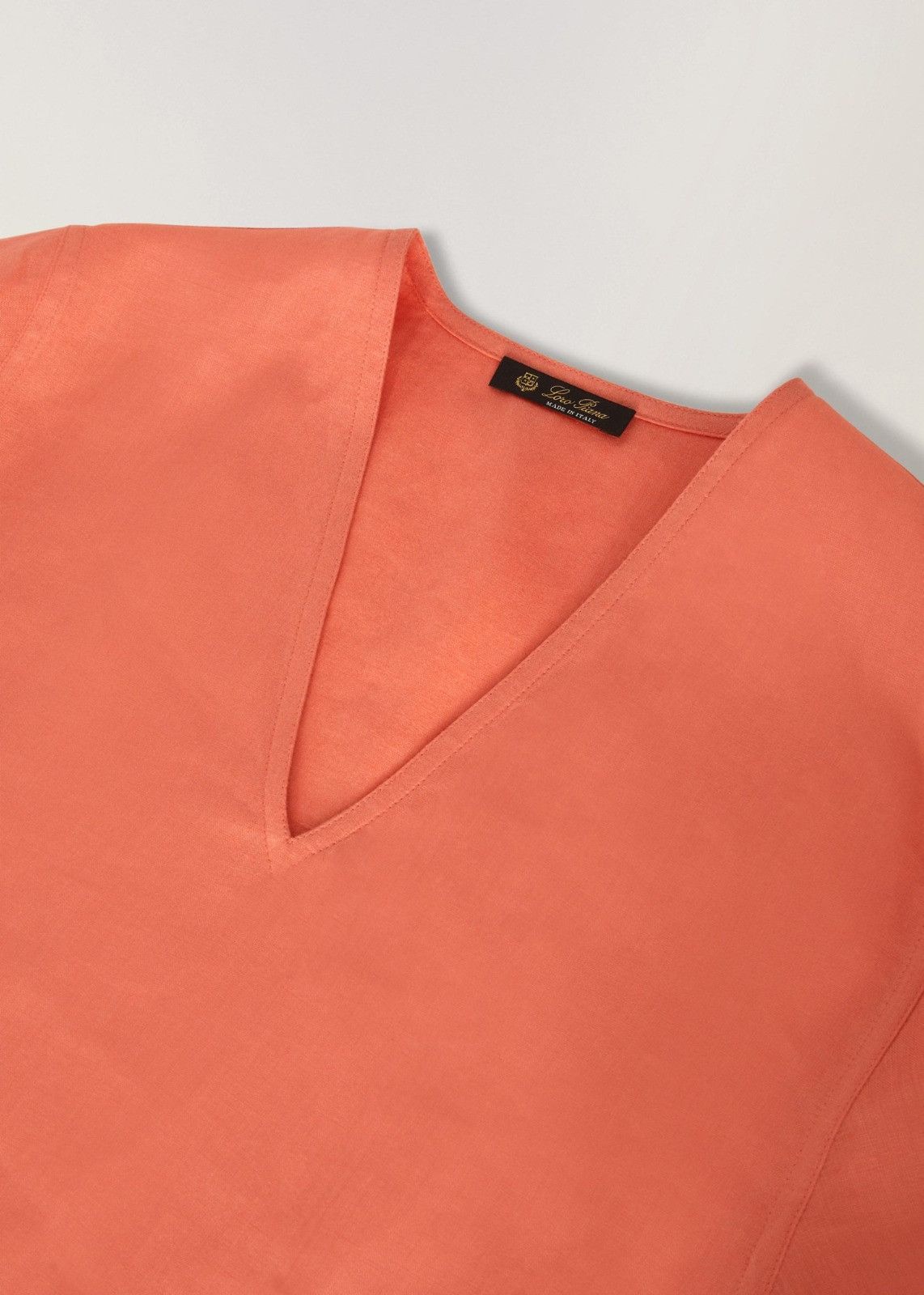 Loro Piana o1srvl11e1224 Delhia Solaire Blouse in Peach Size L / US 10 / IT 46 - 3 Thumbnail