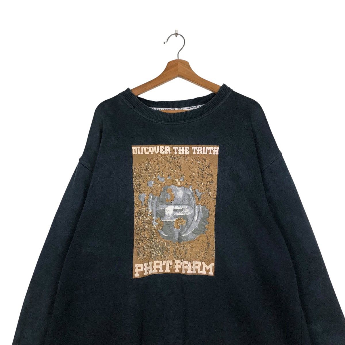 Japanese Brand 📌Vintage Sweatshirt Phat Farm Big Logo Issey Miyake Design Size US XL / EU 56 / 4 - 4 Thumbnail