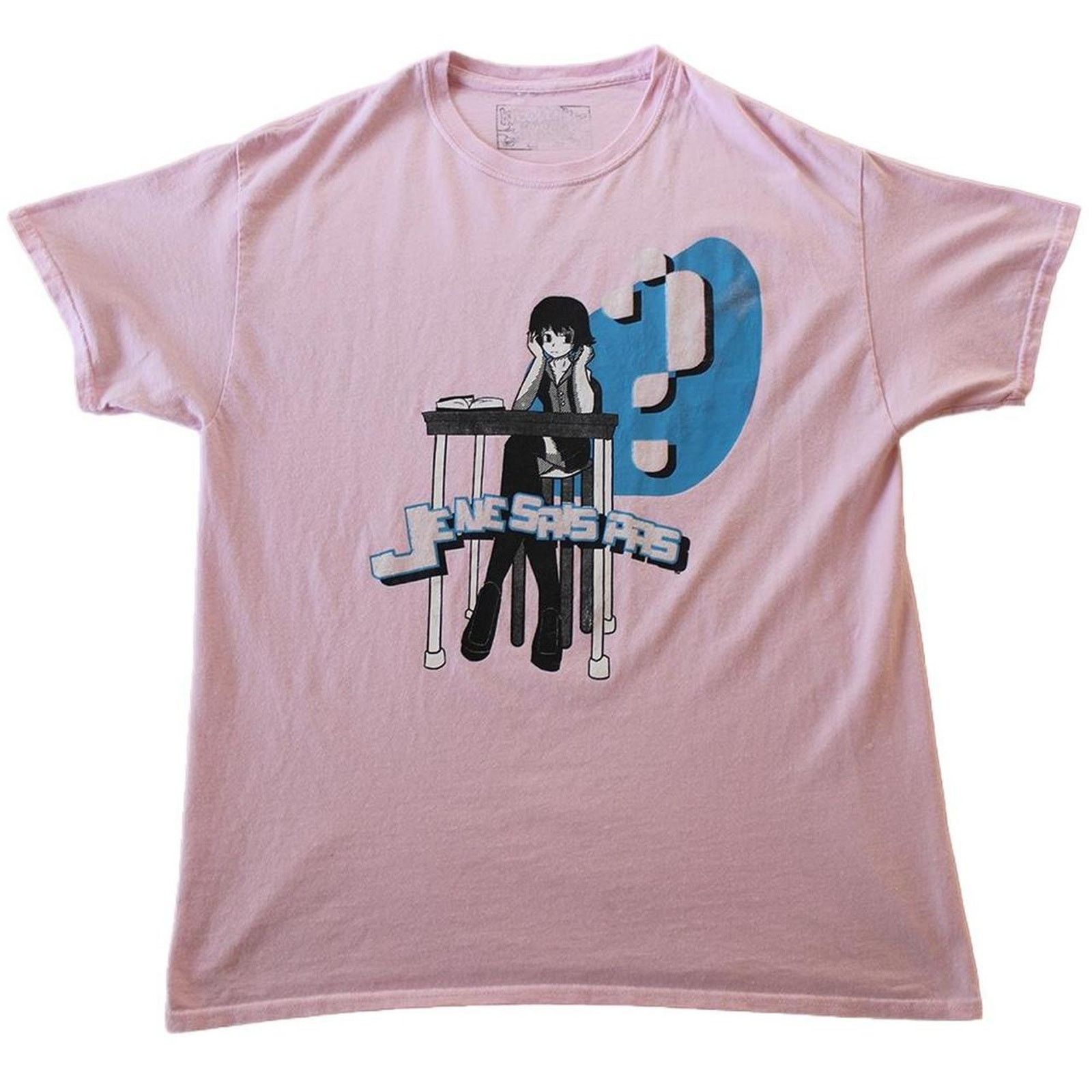 & Other Stories Pink Y2K Anime Girl Graphic Tee Size US L / EU 52-54 / 3 - 2 Thumbnail