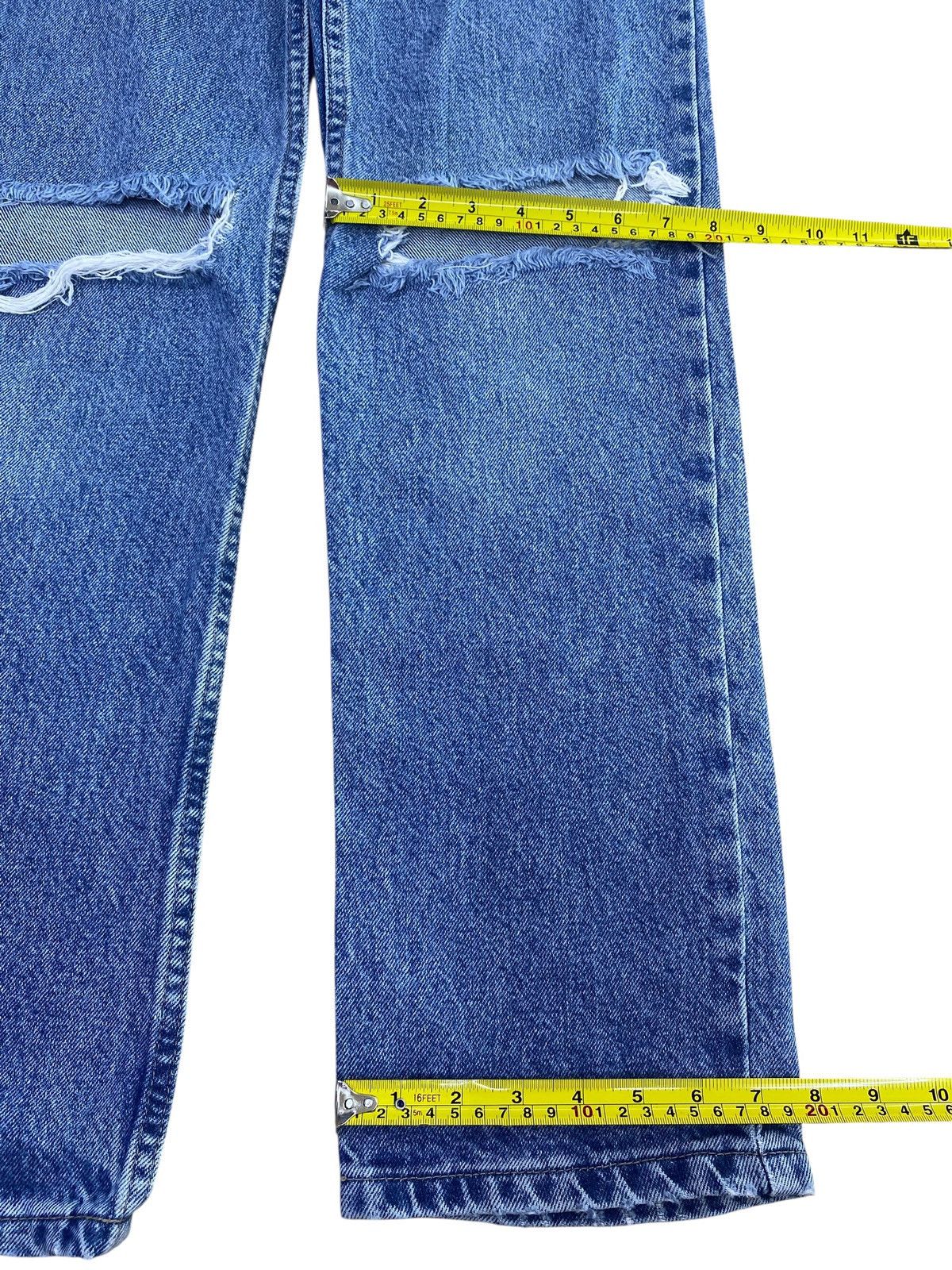 Other B.Moss Brand Blue Acid Wash Style Ripped Jeans Size US 28 / EU 44 - 8 Thumbnail