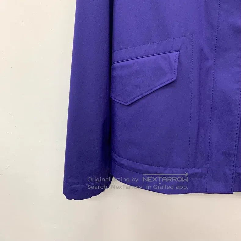 Loro Piana Loro Piana Purple Blue Hooded Nylon Zip-Up Jacket Size S / US 4 / IT 40 - 4 Thumbnail