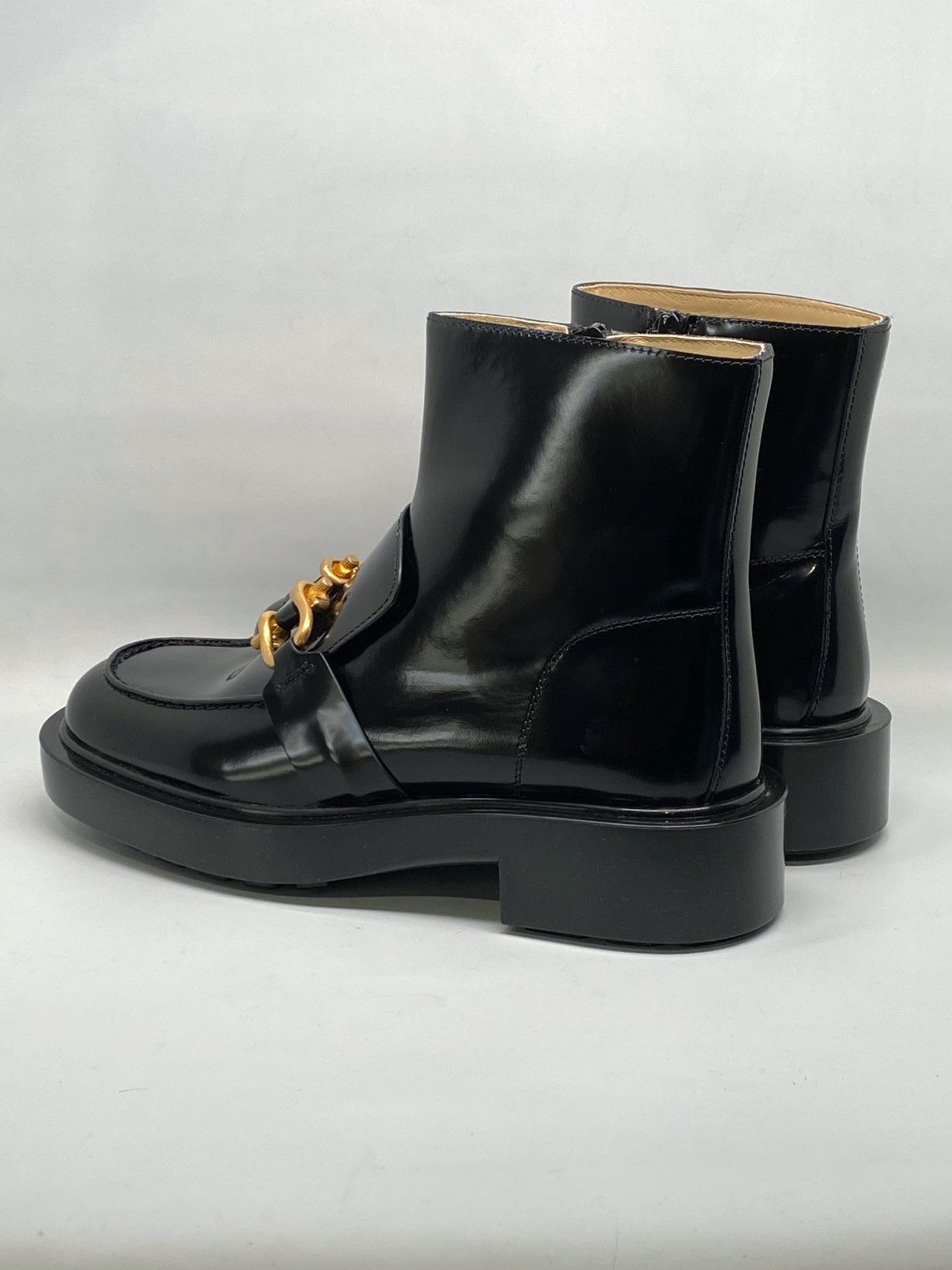 Bottega Veneta Bottega Veneta Monsieur glossed-leather ankle boots size 40 Size US 10 / IT 40 - 11 Thumbnail
