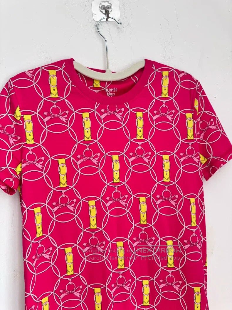 Hermes Hermes Pink pig nose dress Size XXS / US 00 / IT 34 - 4 Thumbnail