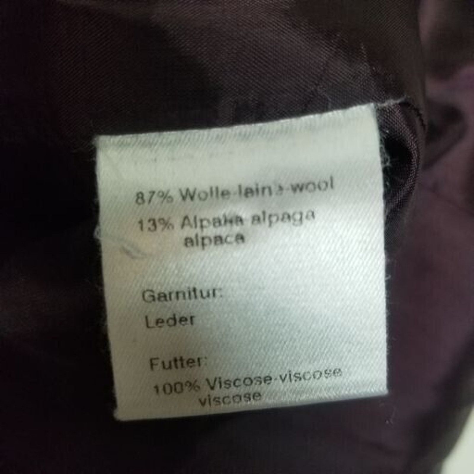 Akris Arkis Womens Wool Alpaca Tweed Blazer Size 8 Leather Trim Size M / US 6-8 / IT 42-44 - 9 Thumbnail