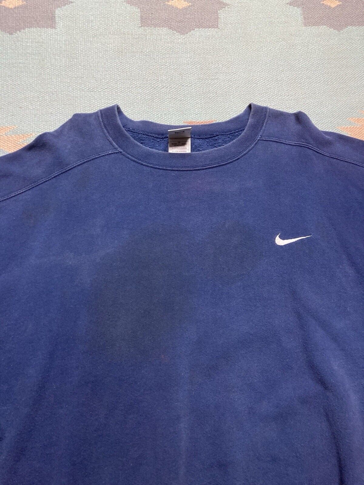 Nike × Vintage VTG crewneck sweatshirt Nike embroidered swoosh check logo L Size US L / EU 52-54 / 3 - 4 Thumbnail