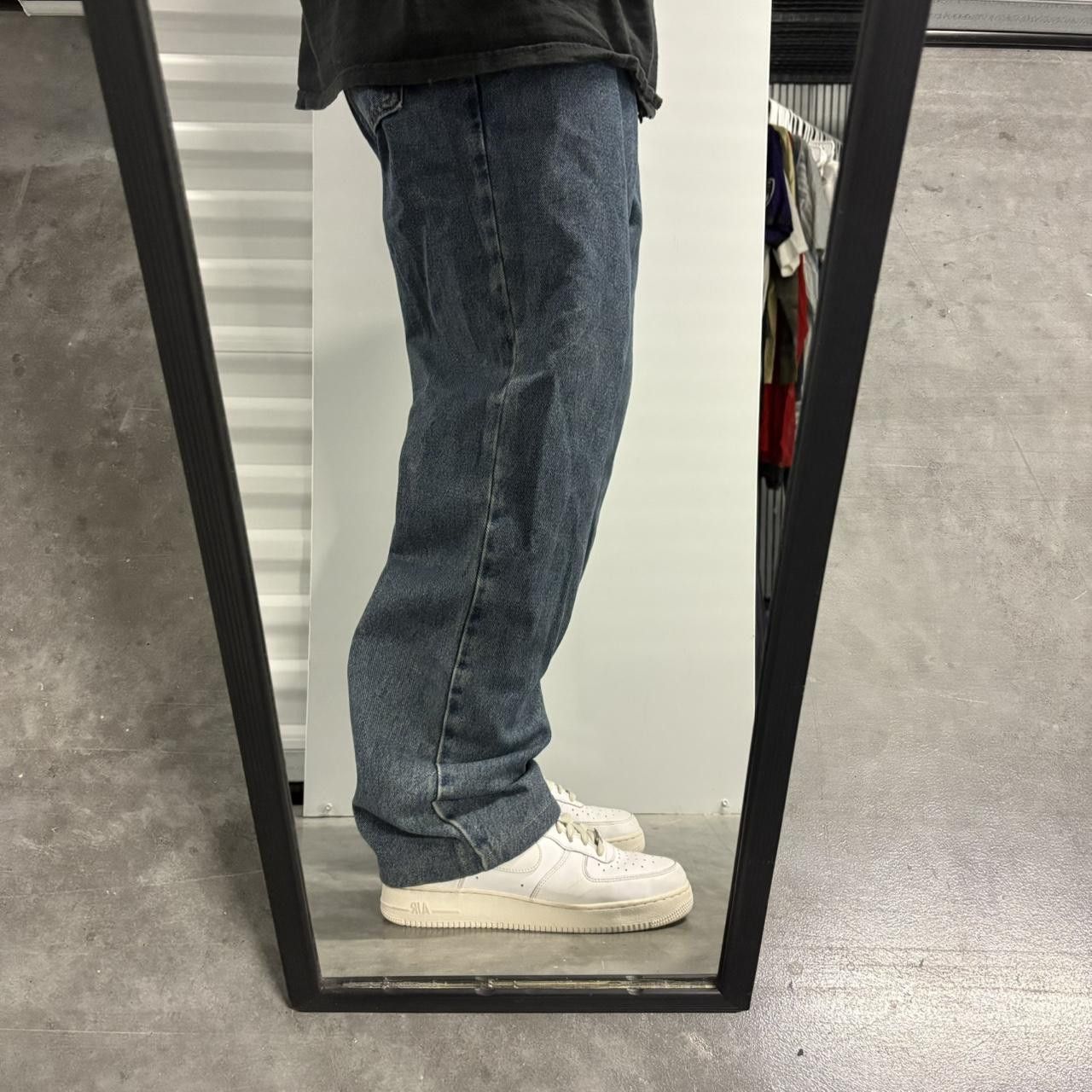 Vintage CRAZY Vintage Y2K/2000s Baggy Dark Blue Wash Skater Style Streetwear Denim Jeans! Size US 36 / EU 52 - 2 Thumbnail